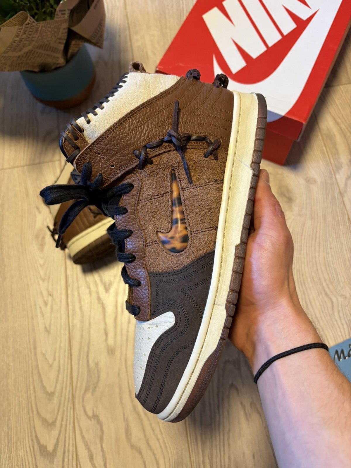 Bodega × Nike Nike Dunk High x Bodega Legend - Fauna Brown 11 / 45 Size US 11 / EU 44 - 3 Thumbnail