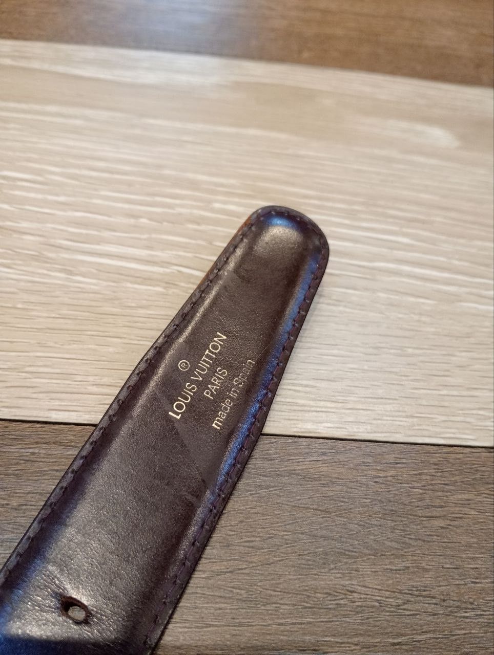 Louis Vuitton LUXURY LOUIS VUITTON LEATHER BELT Size ONE SIZE - 7 Thumbnail
