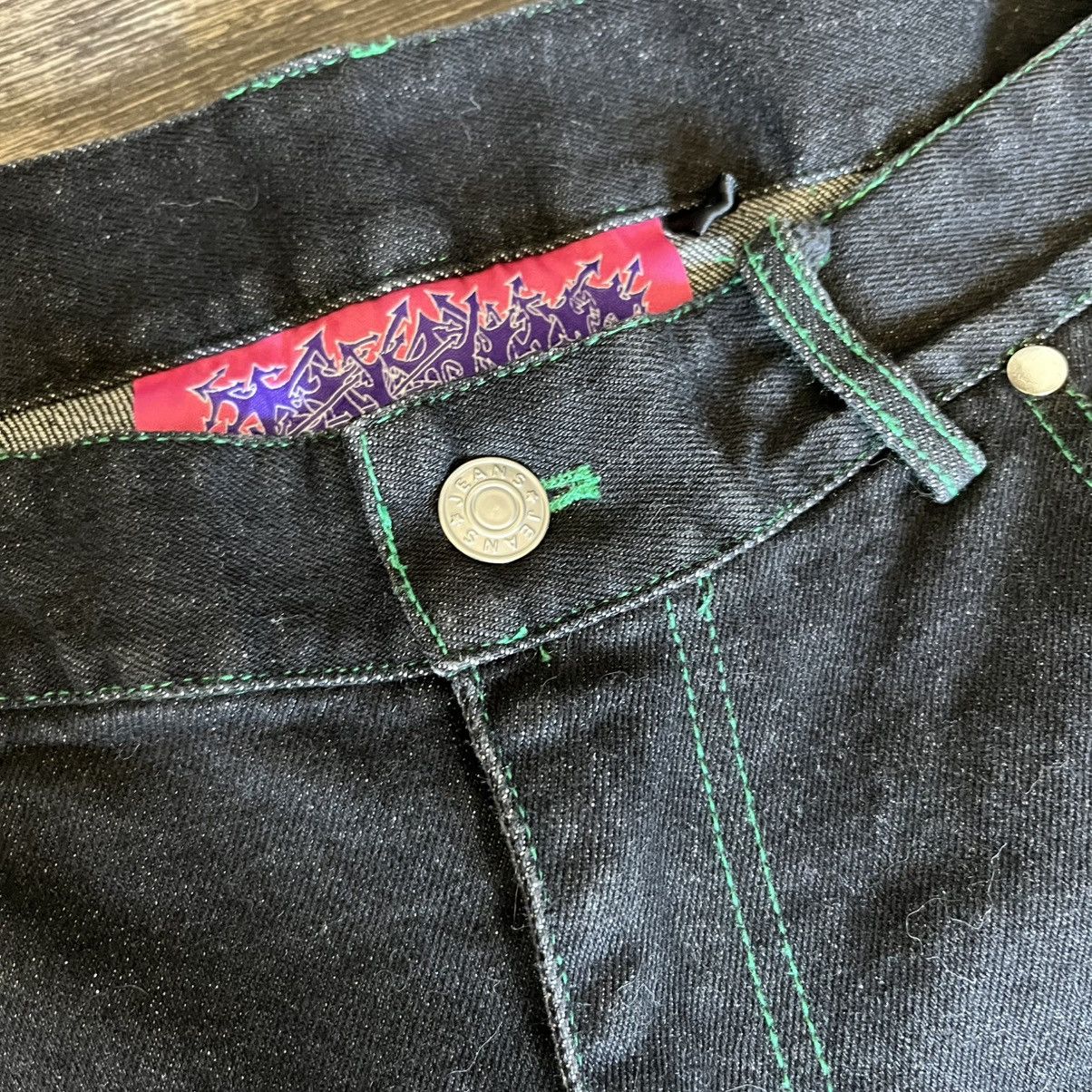 Haunted Starbucks Haunted Starbucks Fuck You Baggy Denim Jeans Green Sz Small Size US 32 / EU 48 - 6 Thumbnail