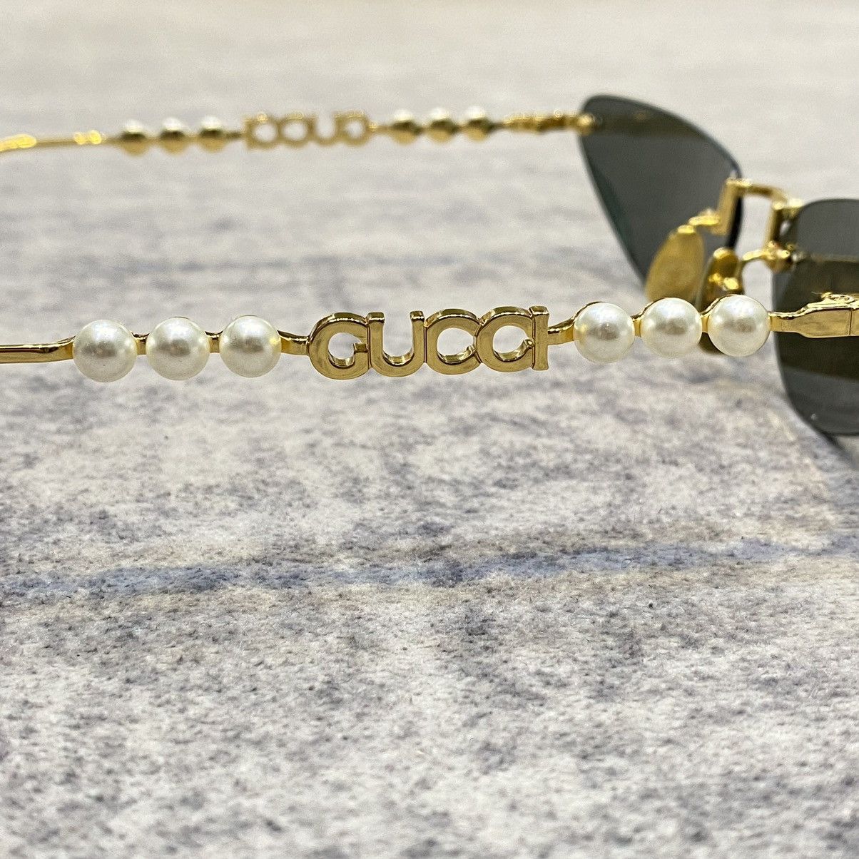Gucci GUCCI GG1920S 001 GOLD DARK GREY Size ONE SIZE - 3 Thumbnail