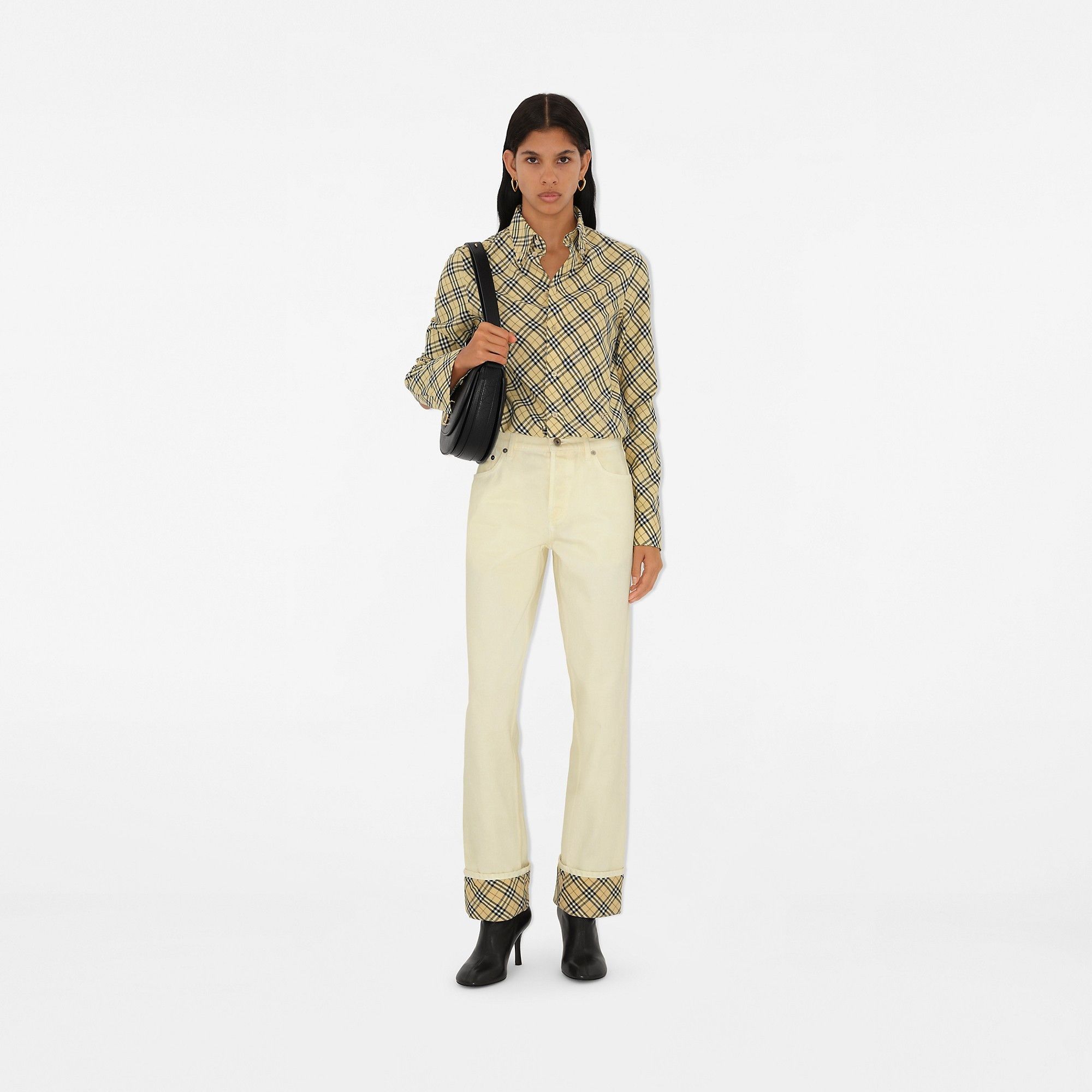 Burberry o1w1db10426 Check Cotton Shirt in Multicolor Size M / US 6-8 / IT 42-44 - 2 Thumbnail