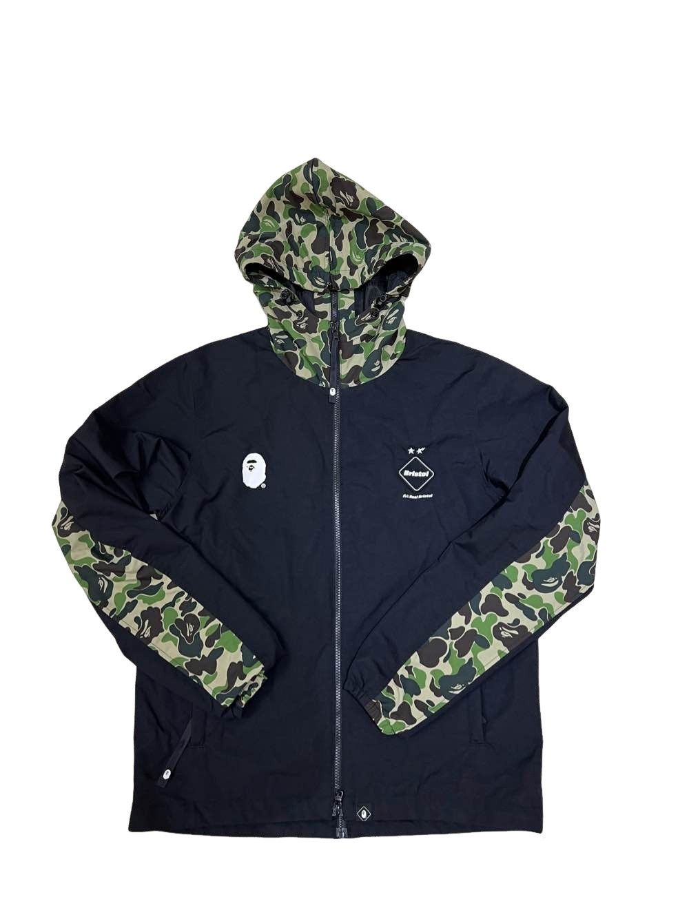 特価品 BAPE×F.C.R.B separate practicejacket A Bathing Ape x FCRB Camo Practice Jacket Size S