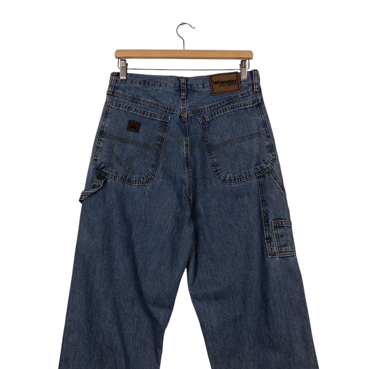 Japanese Brand × Vintage 📌Vintage Wrangler Denim Jeans Worker Wear Issey Miyake Size US 32 / EU 48 - 13 Thumbnail