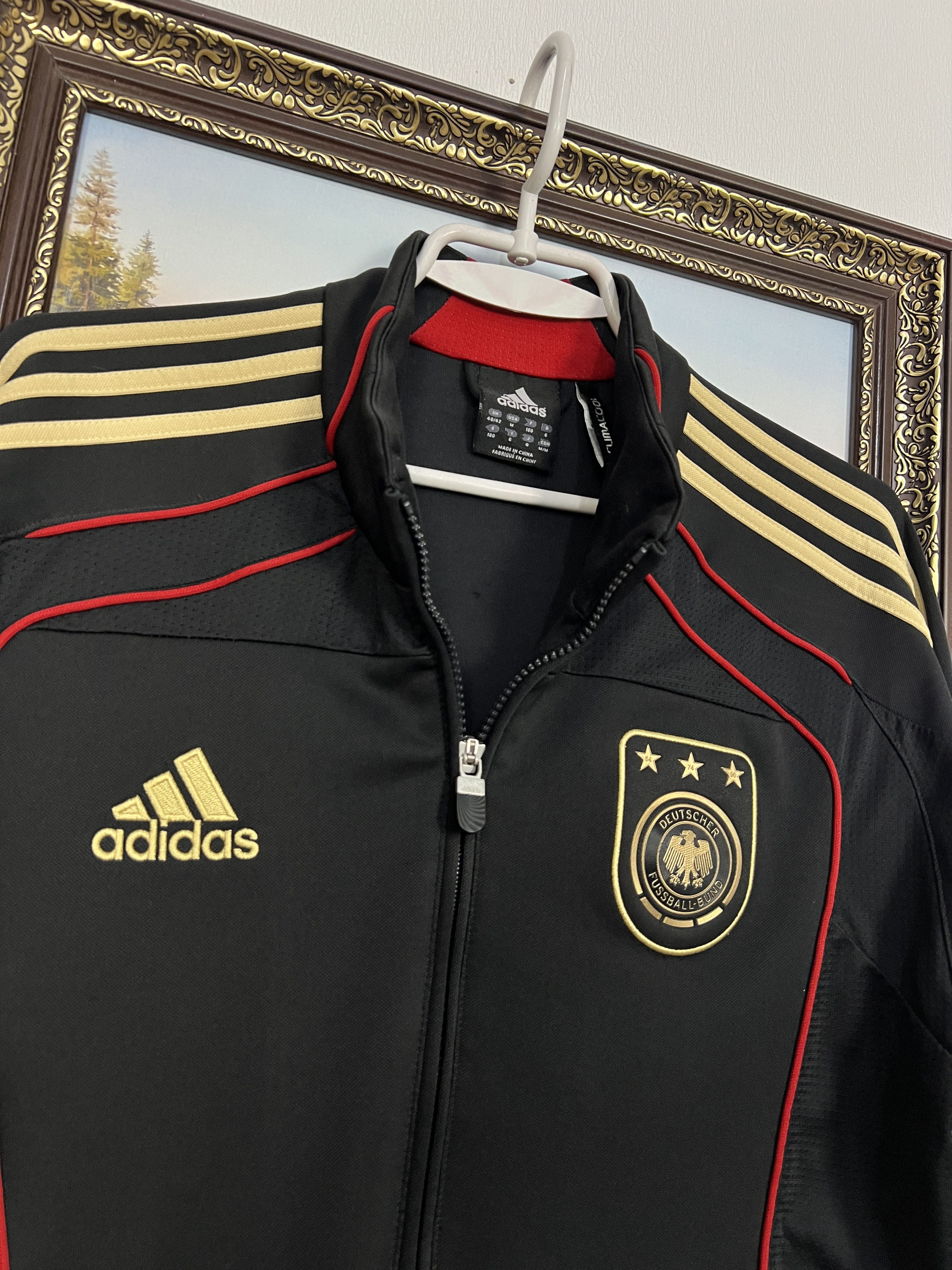 Adidas Germany Football National Jacket Soccer Track Top Zip Size US M / EU 48-50 / 2 - 3 Thumbnail