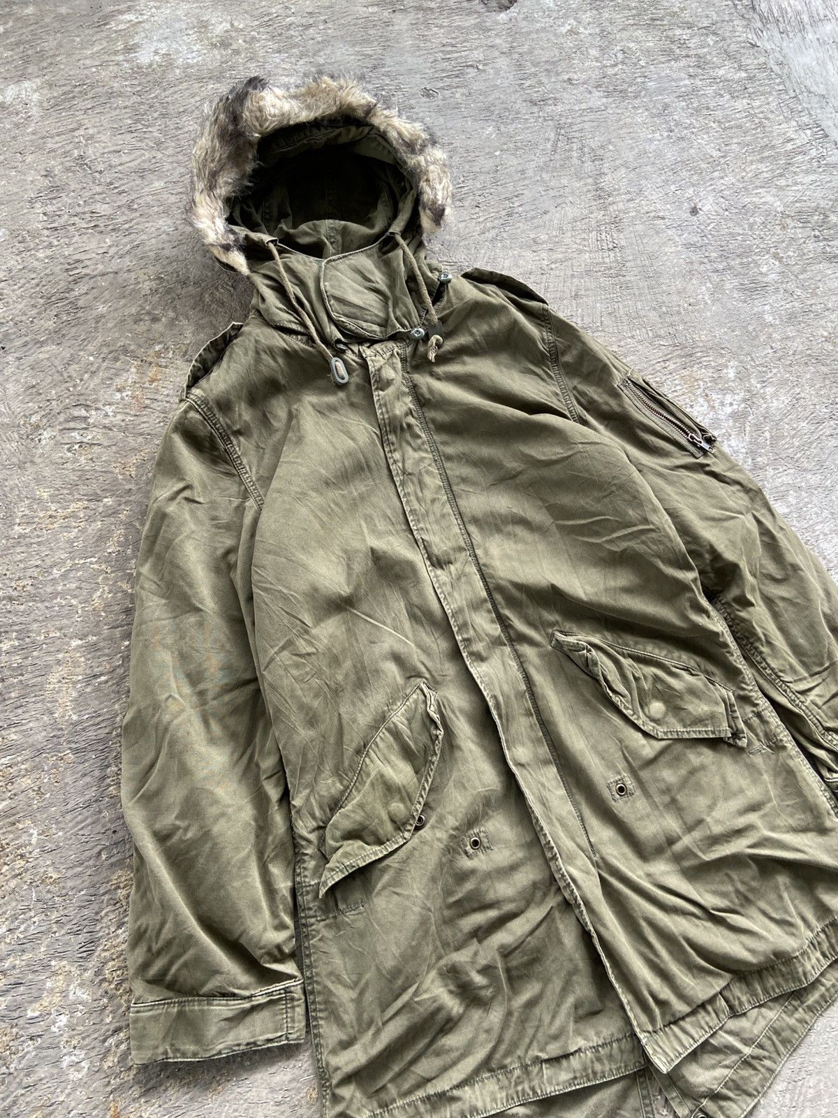 GOA 2000s Militia - Vkei Apocalypse Ninja Goa Style Fur Jacket Size US M / EU 48-50 / 2 - 2 Thumbnail