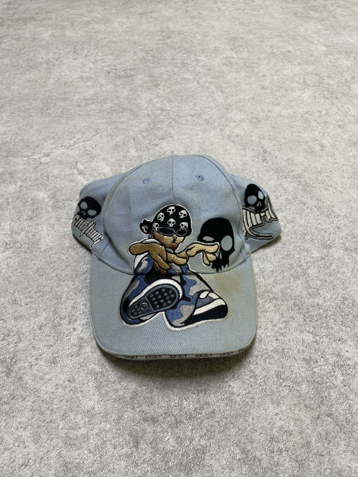 JNCO × Japanese Brand × Rap Tees Y2K JNCO Skull Bandana Cap (Rep) 💀🔥 Opiumcore Grailed Poison Size ONE SIZE - 3 Thumbnail