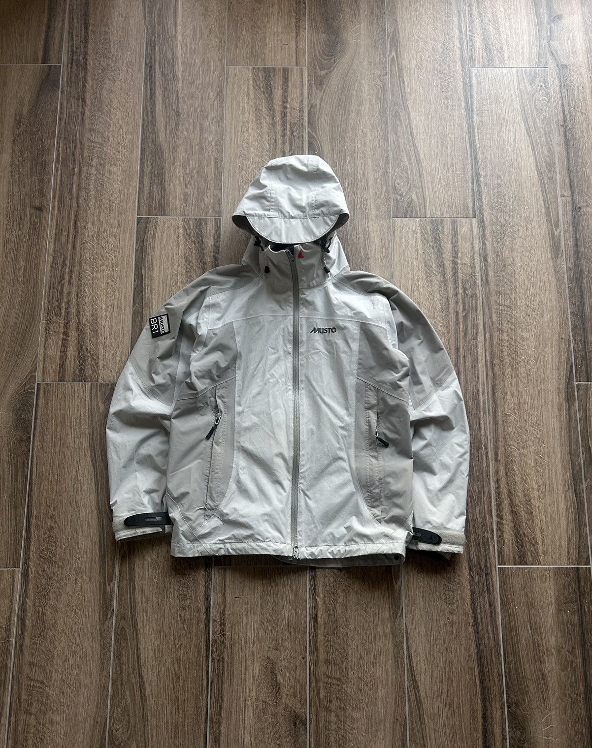 image of Musto Br1 Solent Jacket Mens Waterproof in Grey (Size Small)