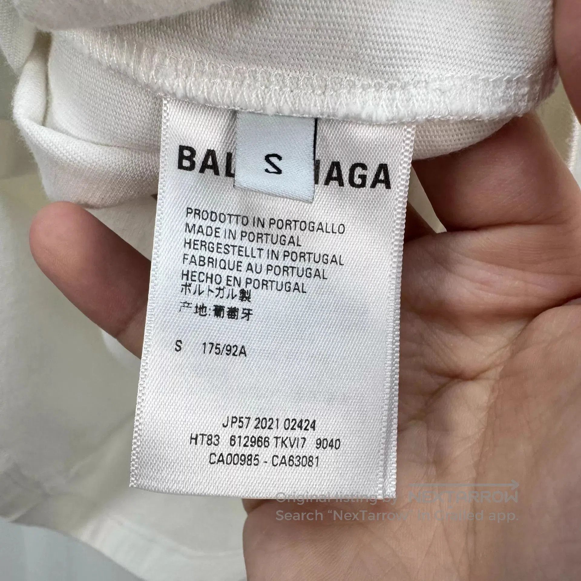 Balenciaga White Short Sleeve Oversized T. Size US S / EU 44-46 / 1 - 6 Thumbnail