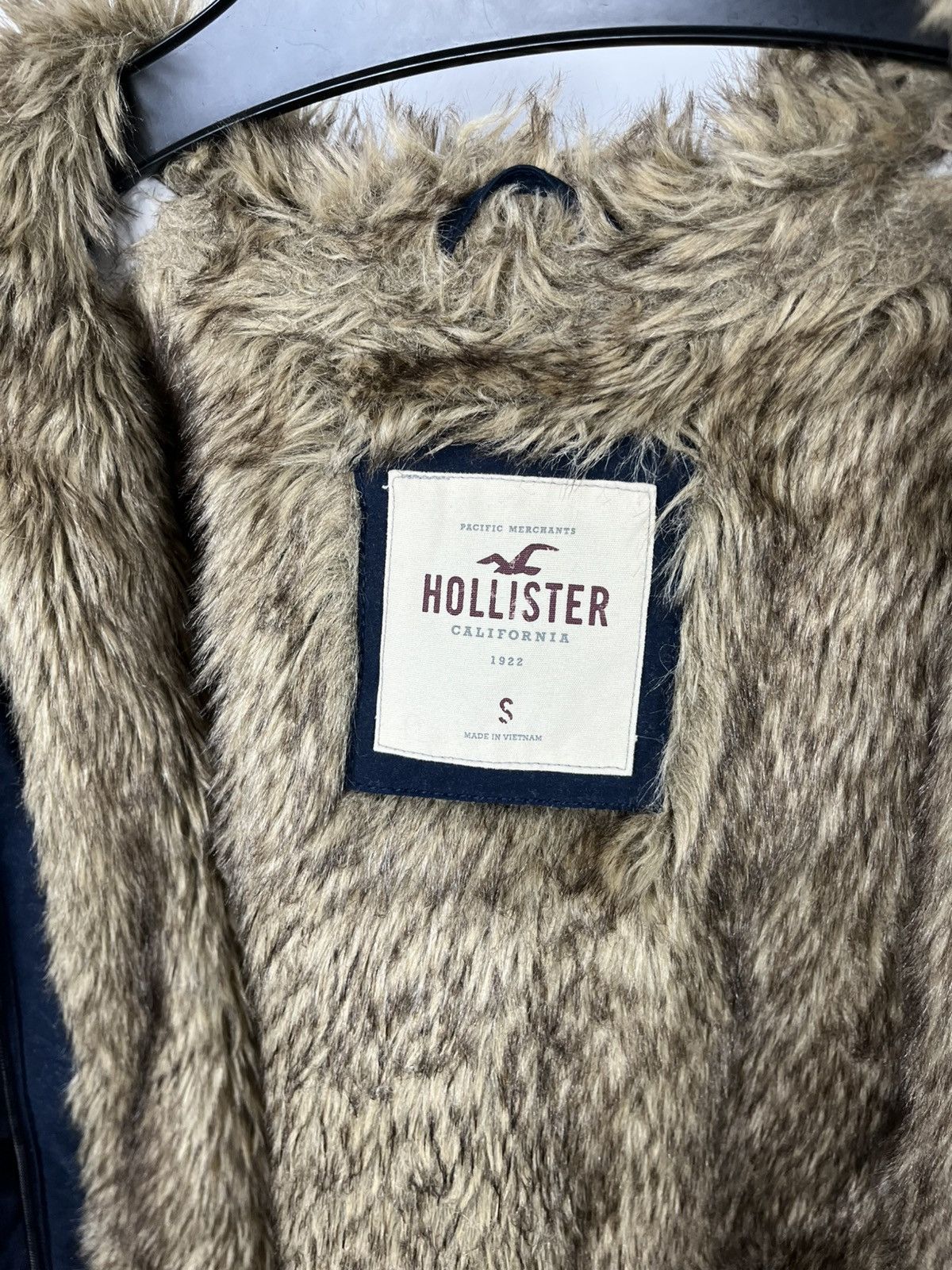 Hollister Hollister Faux Fur Lined Parka Jacket Navy Blue Size S Size S / US 4 / IT 40 - 7 Thumbnail