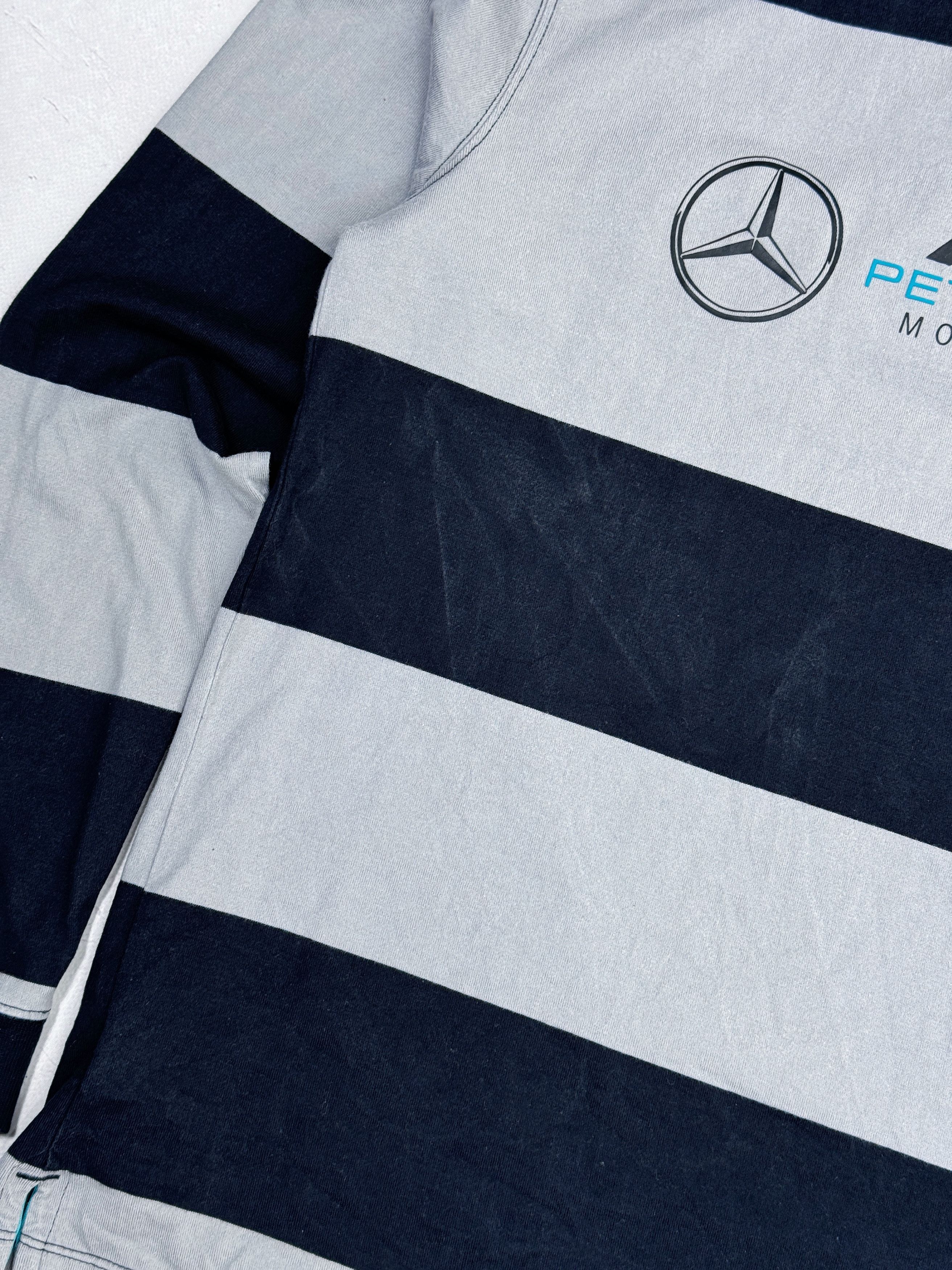 Formula 1 × Mercedes-Benz Mercedes AMG Petronas Rugby Shirt Formula1 Team 2020 Striped Size US S / EU 44-46 / 1 - 17 Thumbnail