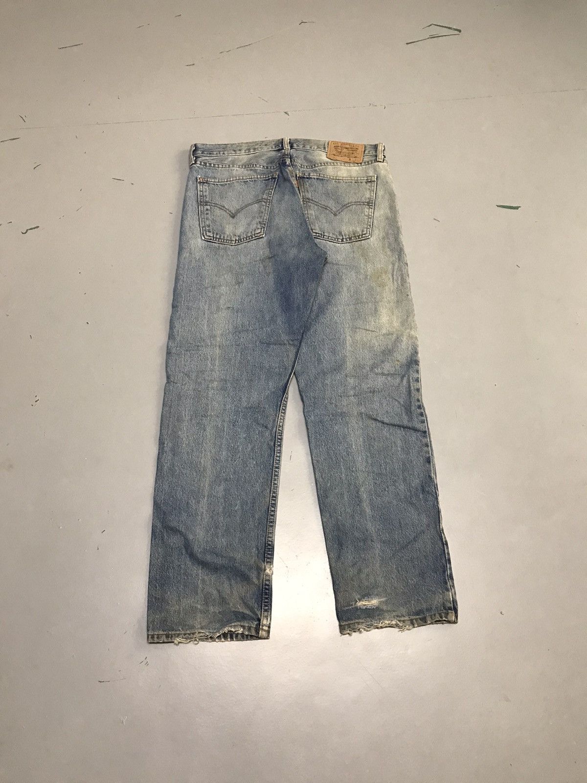 Levi's Vintage Levi’s 615 orange tab damaged denim Size US 36 / EU 52 - 2 Thumbnail