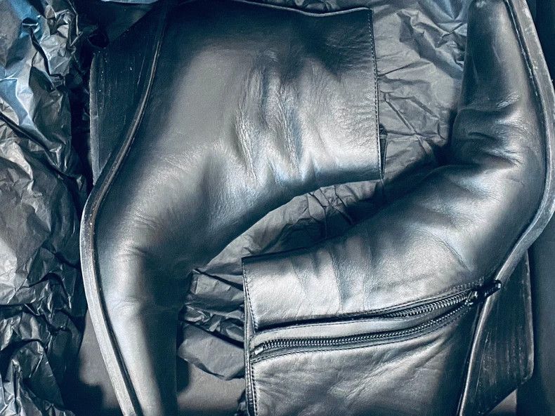 Ann Demeulemeester Ann Demeulemeester Leather Wedge Ankle Boots - dmc Size US 6 / EU 39 - 1 Thumbnail