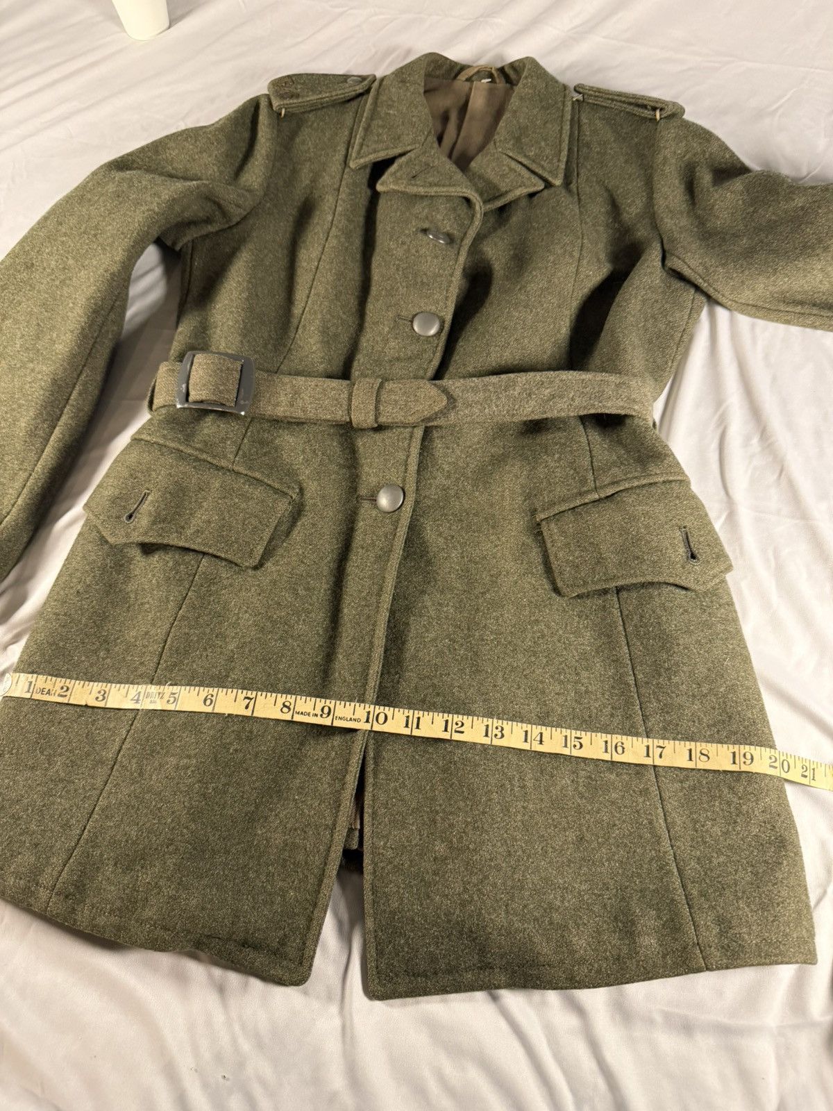 Other WW2 Swedish Army 1944 Green Wool Trench Coat Soderbergs XS Size US XS / EU 42 / 0 - 11 Thumbnail