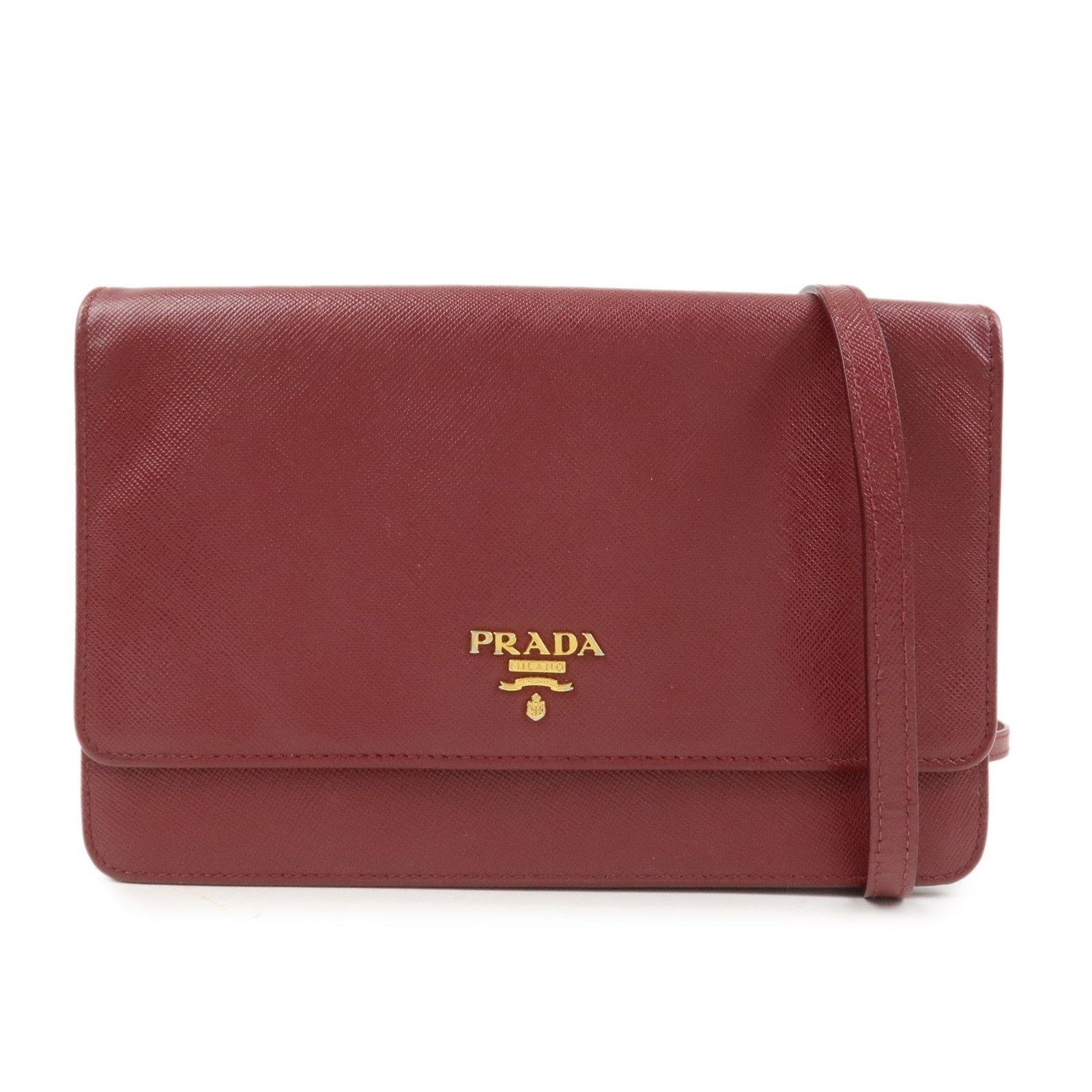 Prada Prada Saffiano Wallet on Chain Crossbody Bag Size ONE SIZE - 1 Thumbnail