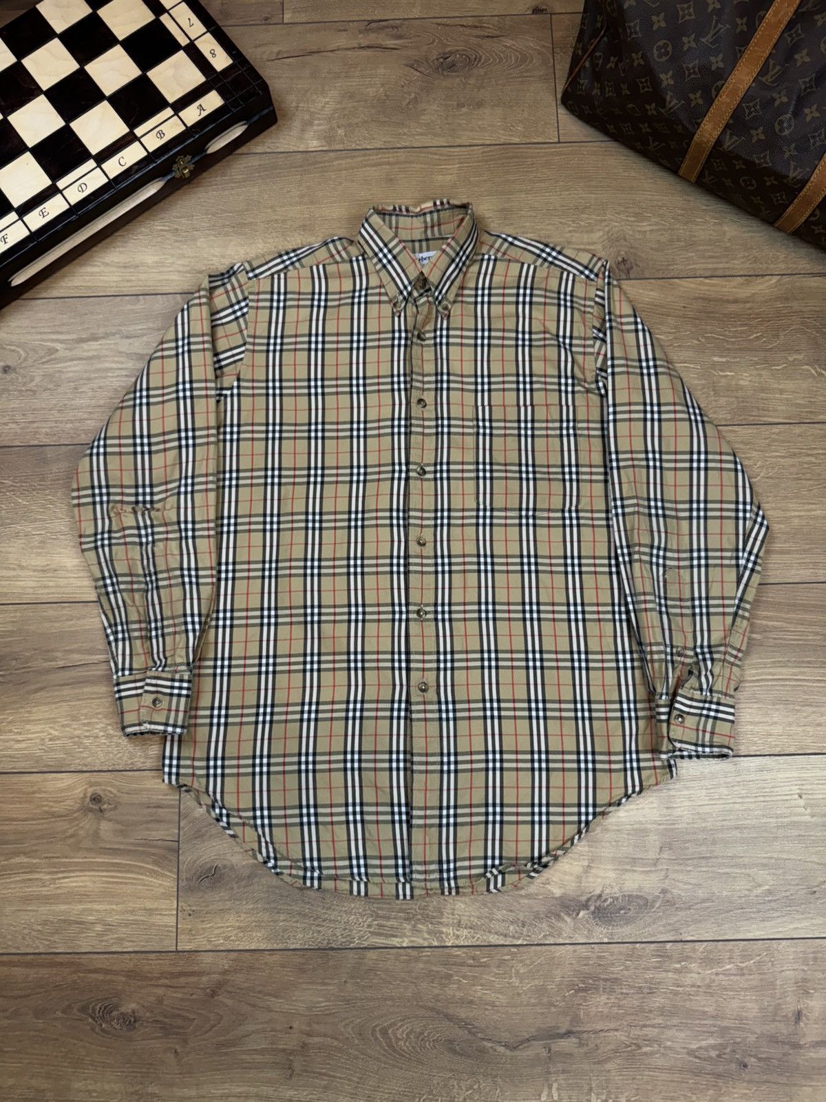 Burberry Classic shirt Burberry Nova Check original luxury item Size US M / EU 48-50 / 2 - 1 Thumbnail