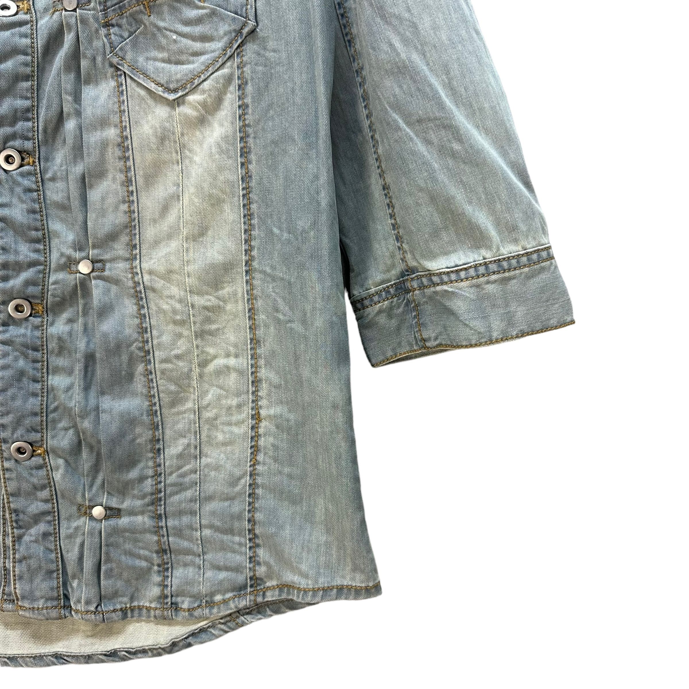 Tornado Mart TORNADO MART 3Q SLEEVE SOFT DENIM JACKET/CHAMBRAY #8768-025 Size L / US 10 / IT 46 - 6 Thumbnail