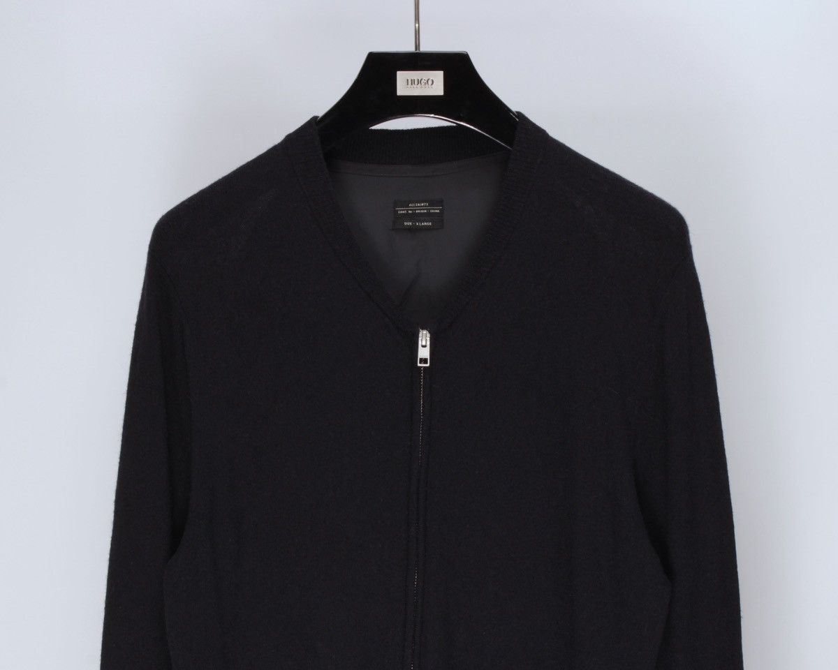 Allsaints × Designer ALLSAINTS Juku Bomber Wool Nylon Full Zip Cardigan Sweater Size US XL / EU 56 / 4 - 3 Thumbnail