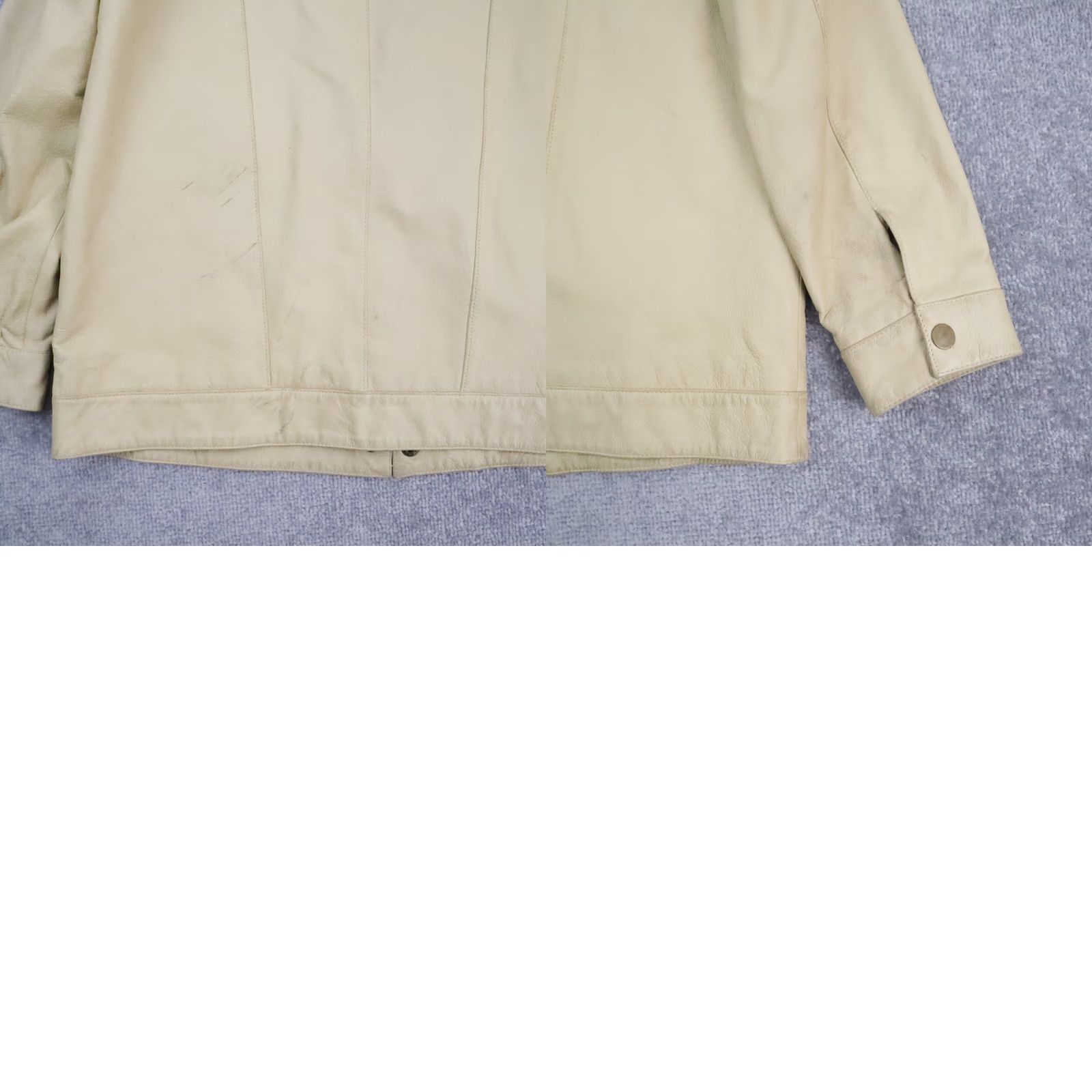 Lewis Leathers VINTAGE Terry Lewis Leather Western Jacket Mens Small Beige Long Sleeve Snap Collared USA Western Size US S / EU 44-46 / 1 - 9 Thumbnail