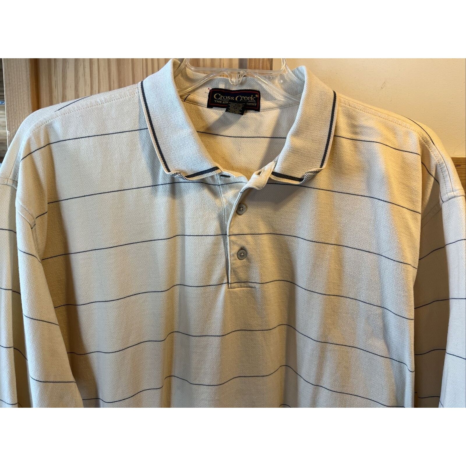 Other Cross Creek Men’s XL Yellow Striped cotton golf polo shirt Size US XL / EU 56 / 4 - 11 Thumbnail