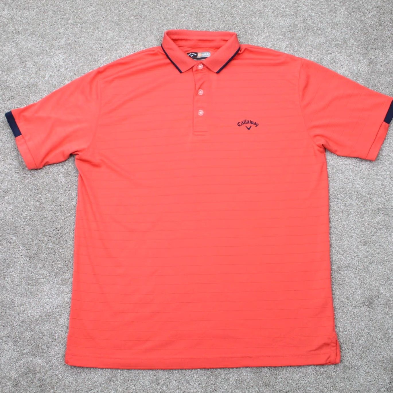 Callaway Callaway Opti-Dri Polo Shirt Mens Medium Pink 100% Polyester S/S Golf Pullover Size US M / EU 48-50 / 2 - 2 Thumbnail