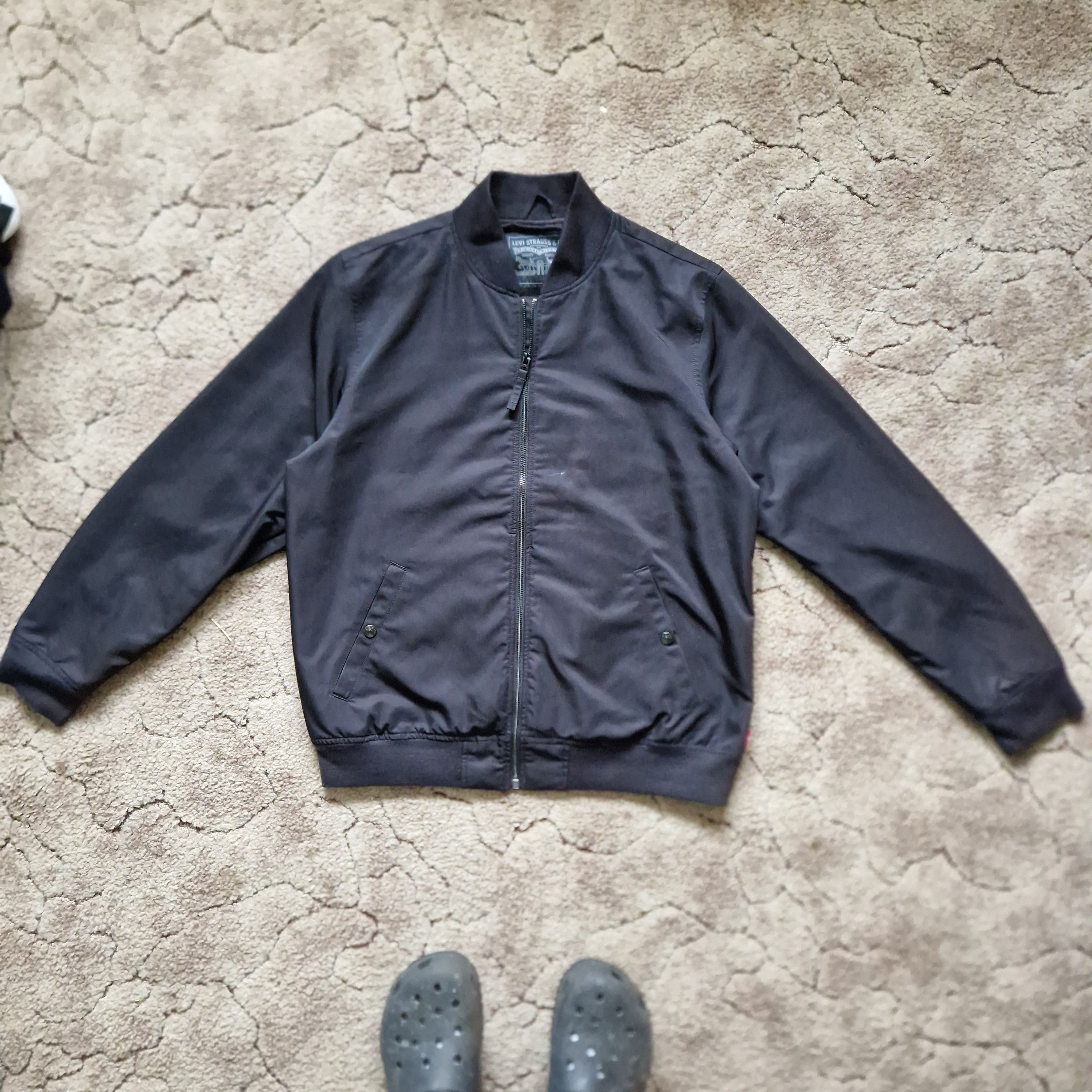 Levi's Levi’s Bomber Jacket – Black Nylon Outerwear (Size L) Size US L / EU 52-54 / 3 - 1 Thumbnail