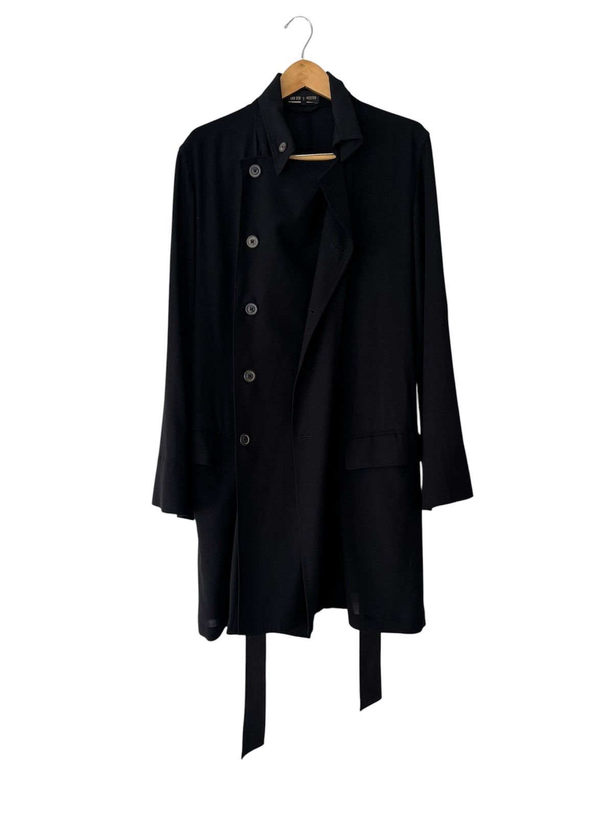 Ann Demeulemeester Ann Demeulemeester Draped Trench Coat Double Front Size US S / EU 44-46 / 1 - 2 Thumbnail