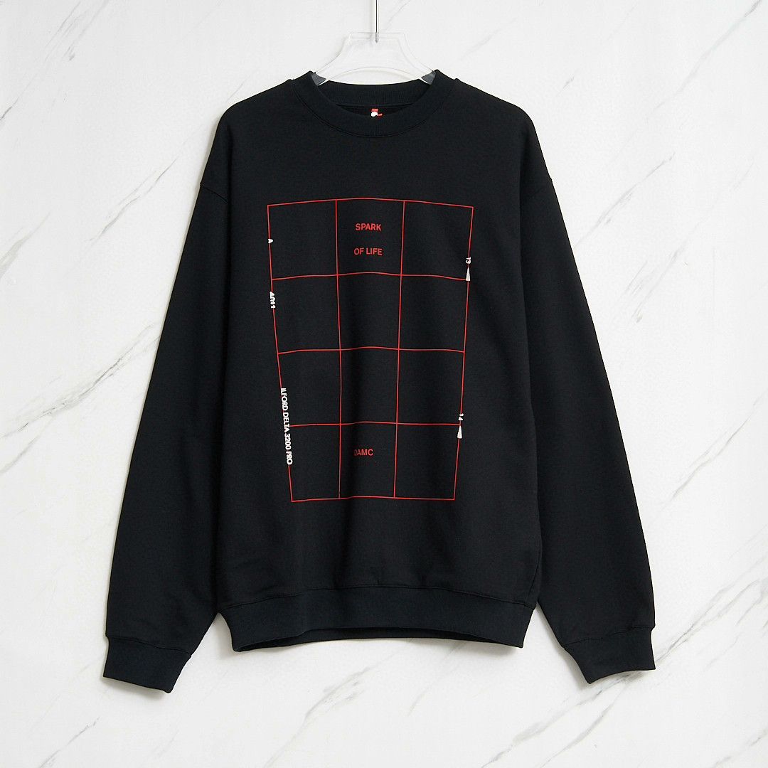 OAMC OAMC Men's Creative Print Black Sweatshirt Size US M / EU 48-50 / 2 - 1 Thumbnail