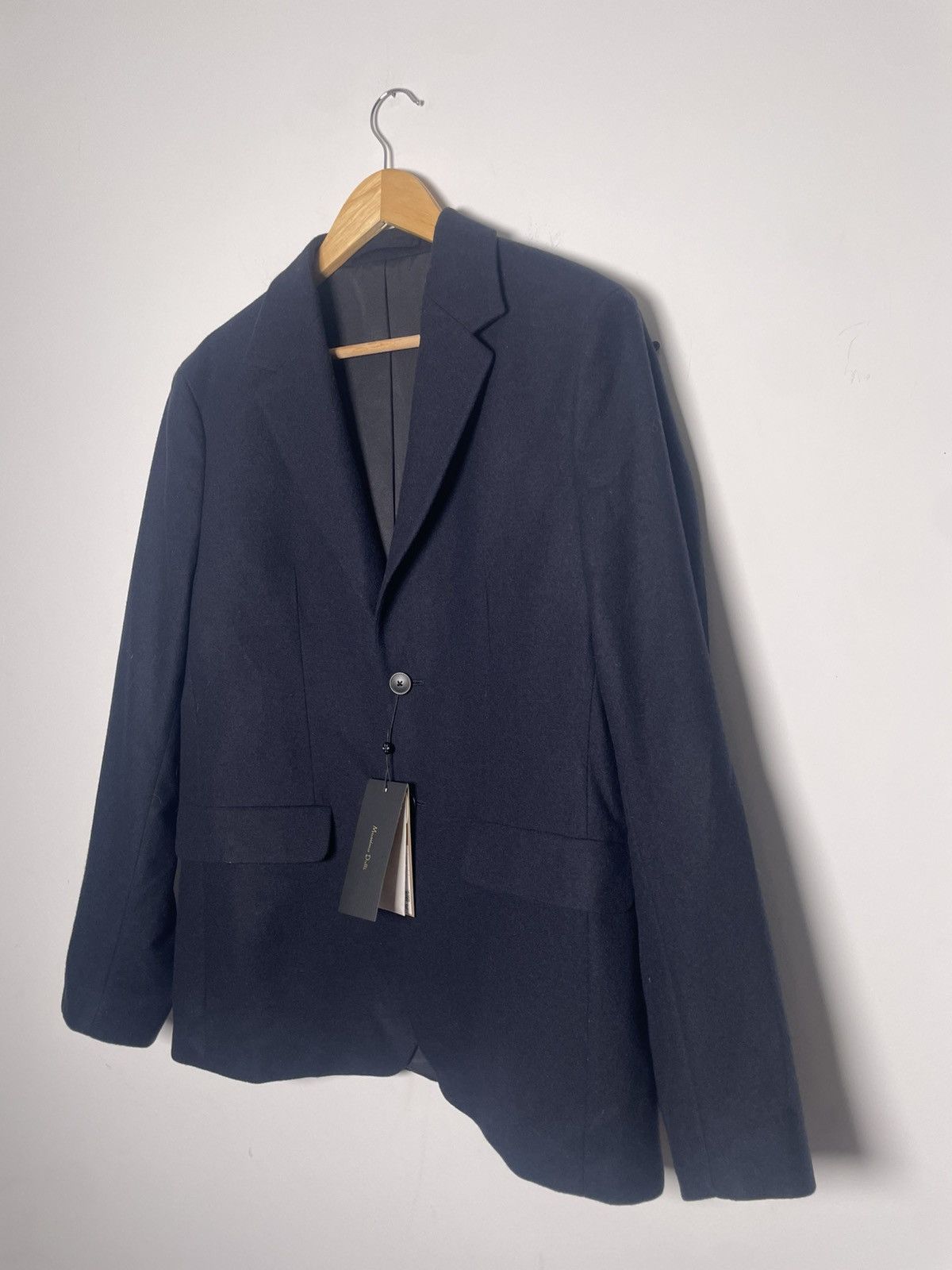 Massimo Dutti Massimo Dutti Wool Blazer Black/Navy — Size 46 (S) Size 40R - 3 Thumbnail