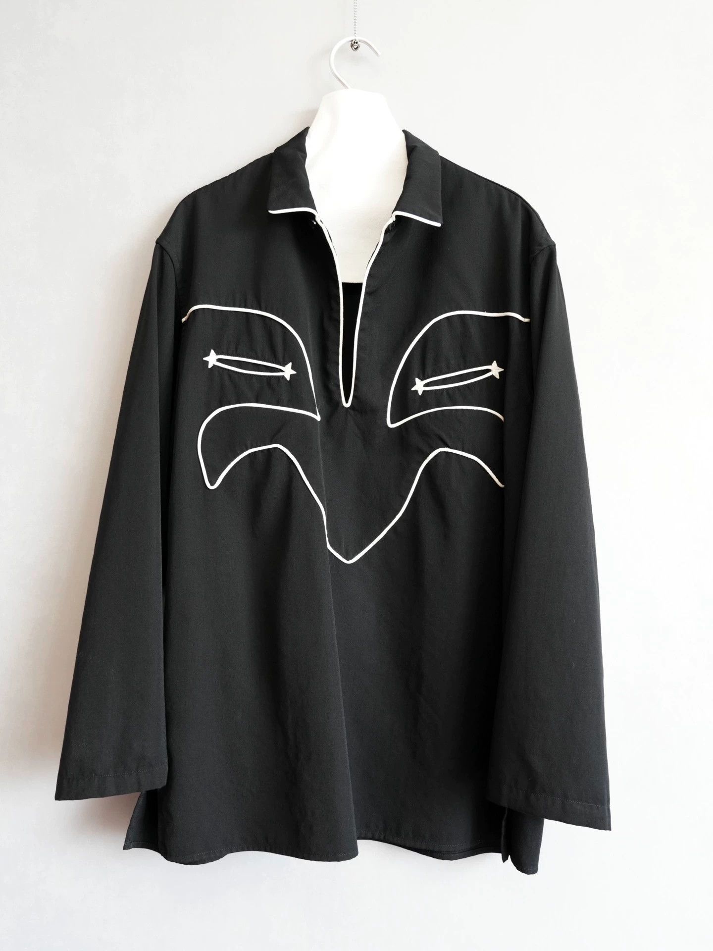 Yohji Yamamoto Yohji Yamamoto 85AW Chaplin Single-Breasted Shirt B40 Size US M / EU 48-50 / 2 - 3 Thumbnail