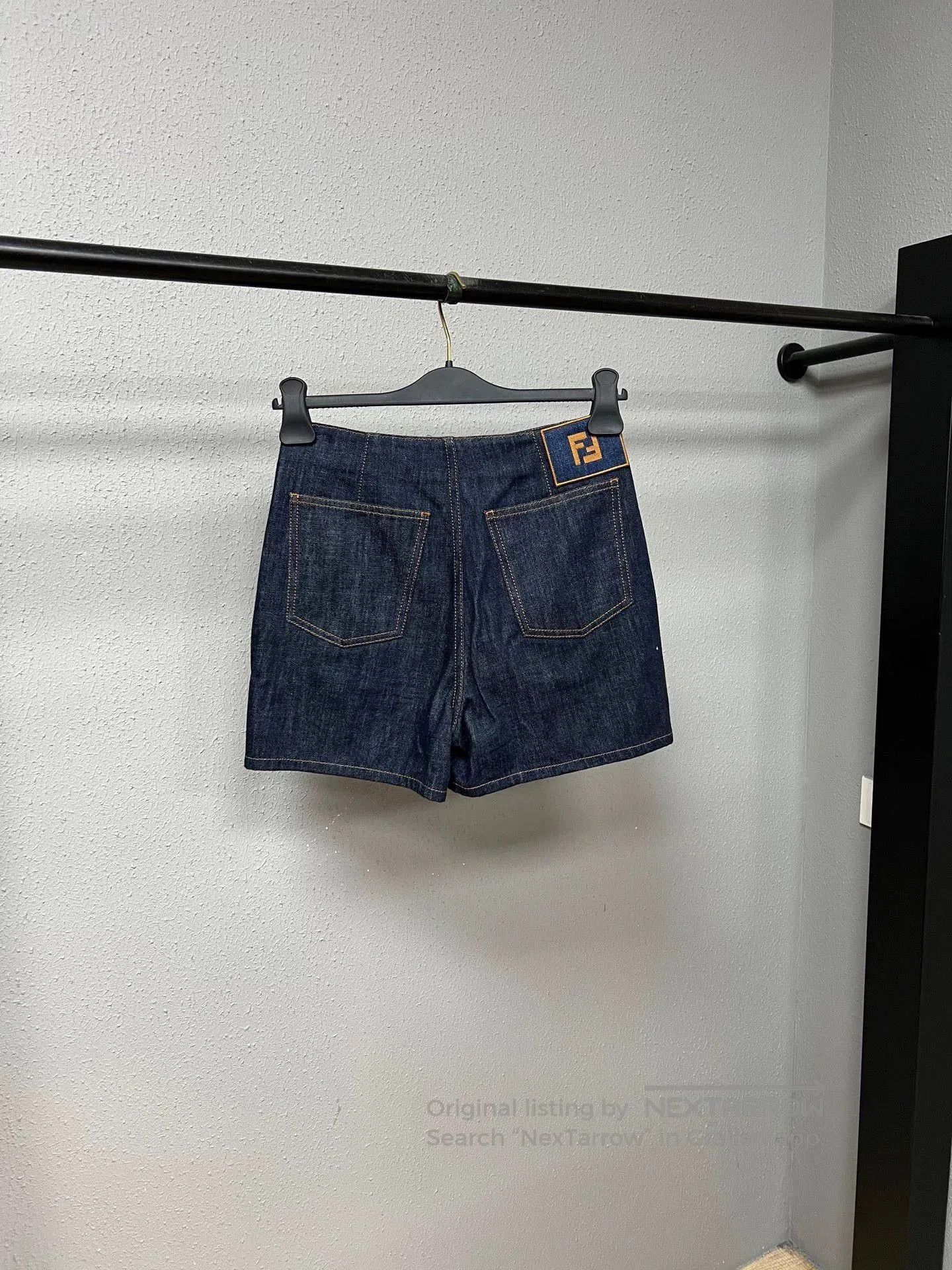 Fendi Fendi Denim Patchwork Shorts Size 38. Size 37" - 2 Thumbnail