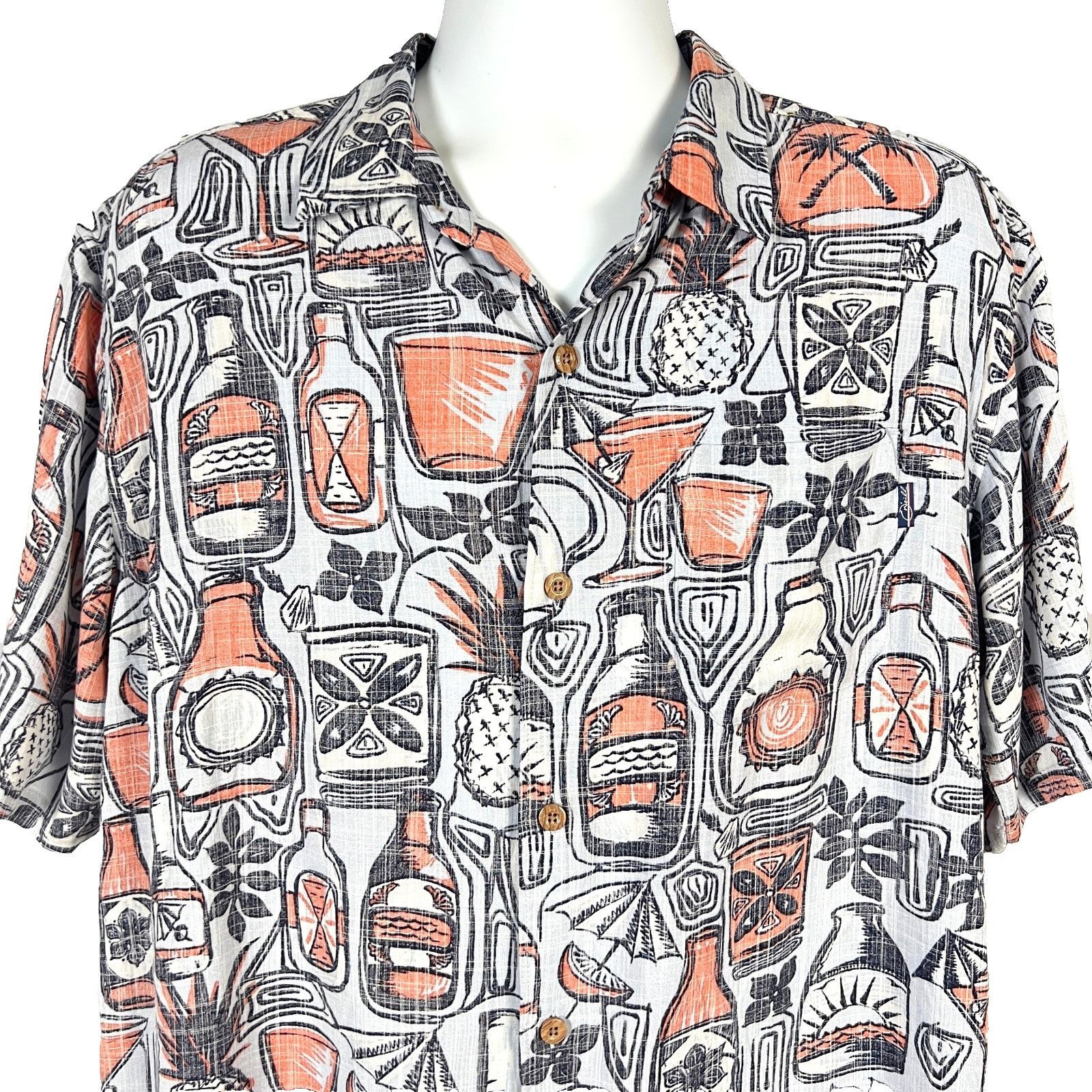 Other Jack O'Neill Tropical Drinks Mens Hawaiian Shirt size Large Size US L / EU 52-54 / 3 - 2 Thumbnail