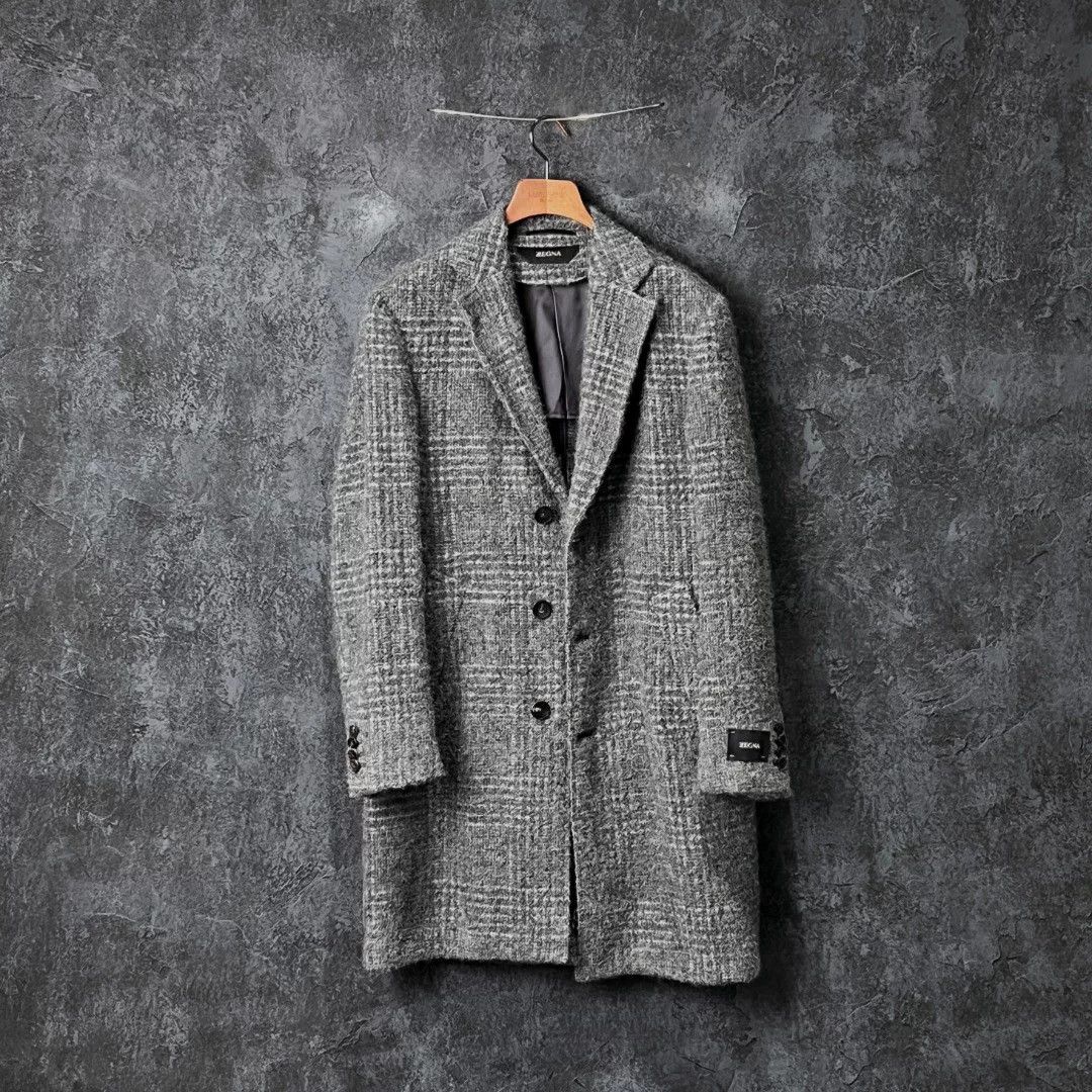 Ermenegildo Zegna Ermenegildo Zegna Long Gray Heavy Coat s Men Size US S / EU 44-46 / 1 - 1 Thumbnail