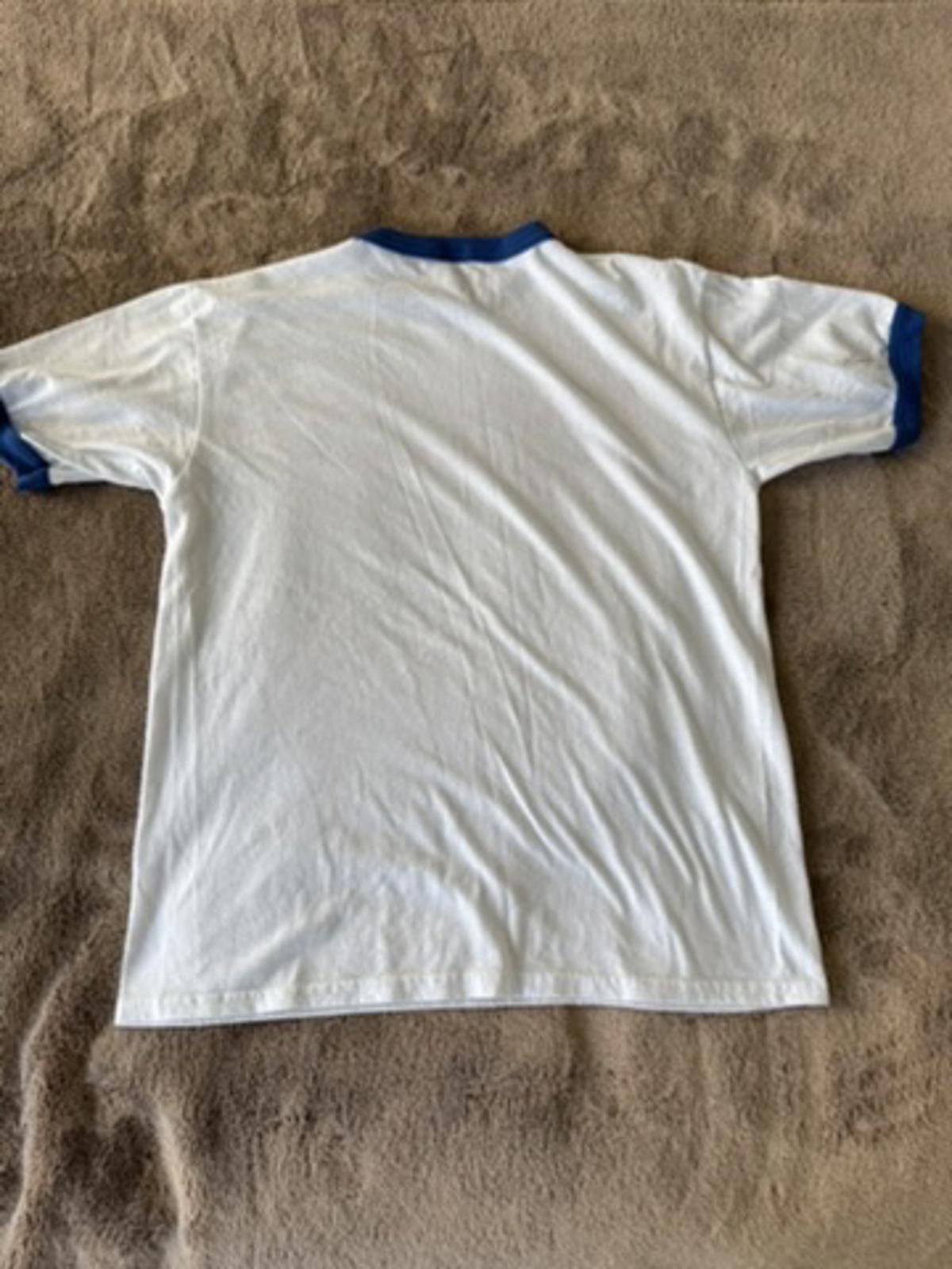 Other Kaytramine White and Blue Ringer T-Shirt Large Size US L / EU 52-54 / 3 - 4 Thumbnail
