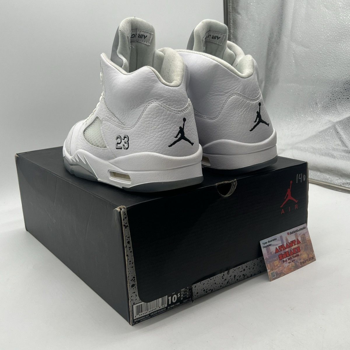 Jordan Brand Air Jordan 5 metallic white Size US 10.5 / EU 43-44 - 4 Thumbnail