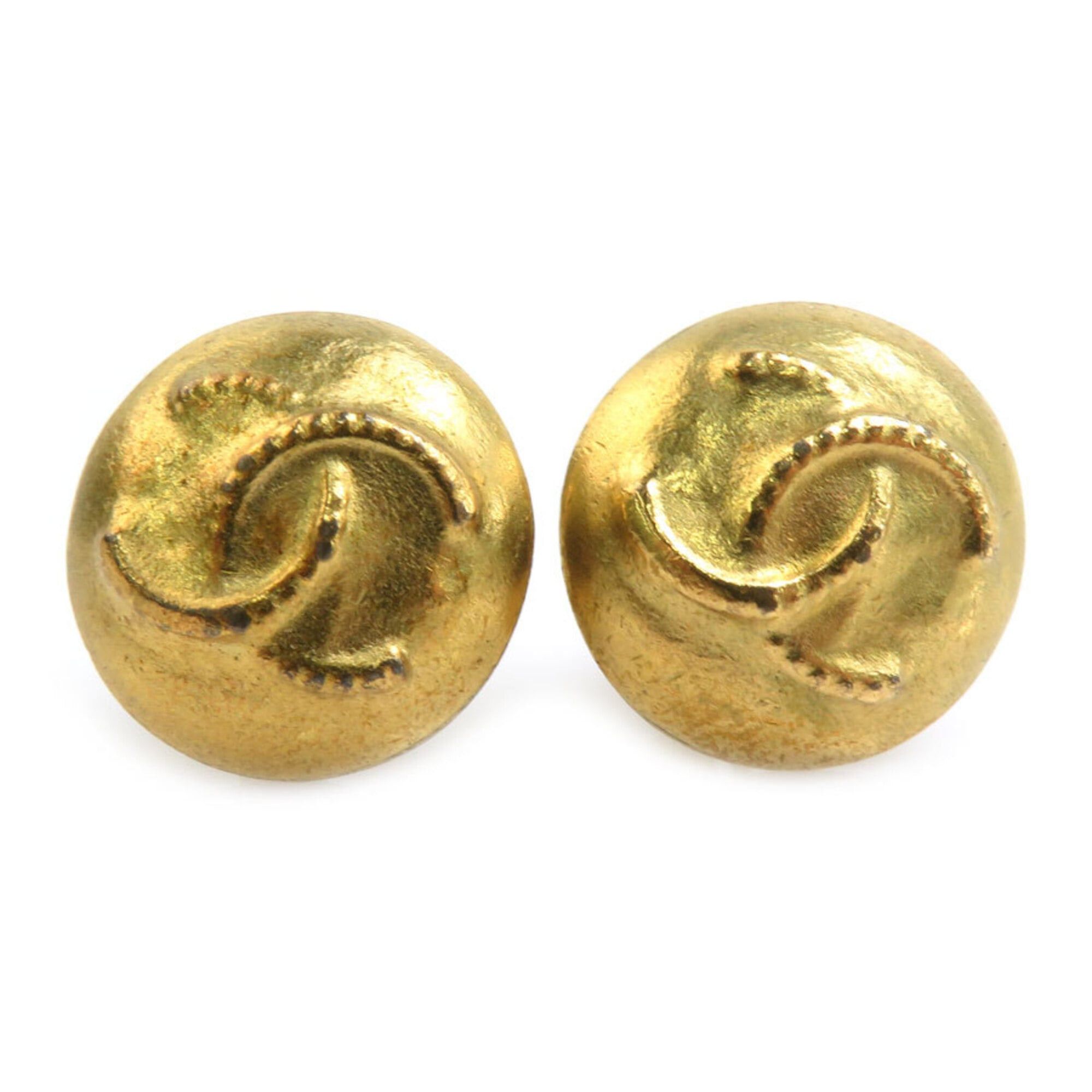 Chanel Chanel earrings, Coco Mark design, metal, gold, women's, free shipping, e61686k Size ONE SIZE - 1 Thumbnail