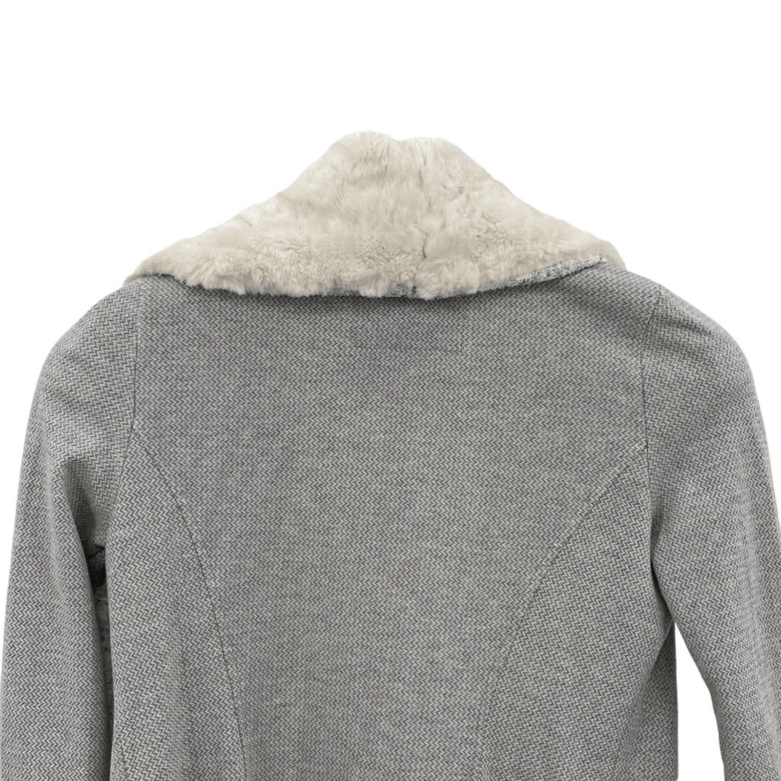 Anthropologie Saturday Sunday Faux Fur Trim Open Cardigan Jacket Size S Size S / US 4 / IT 40 - 4 Thumbnail
