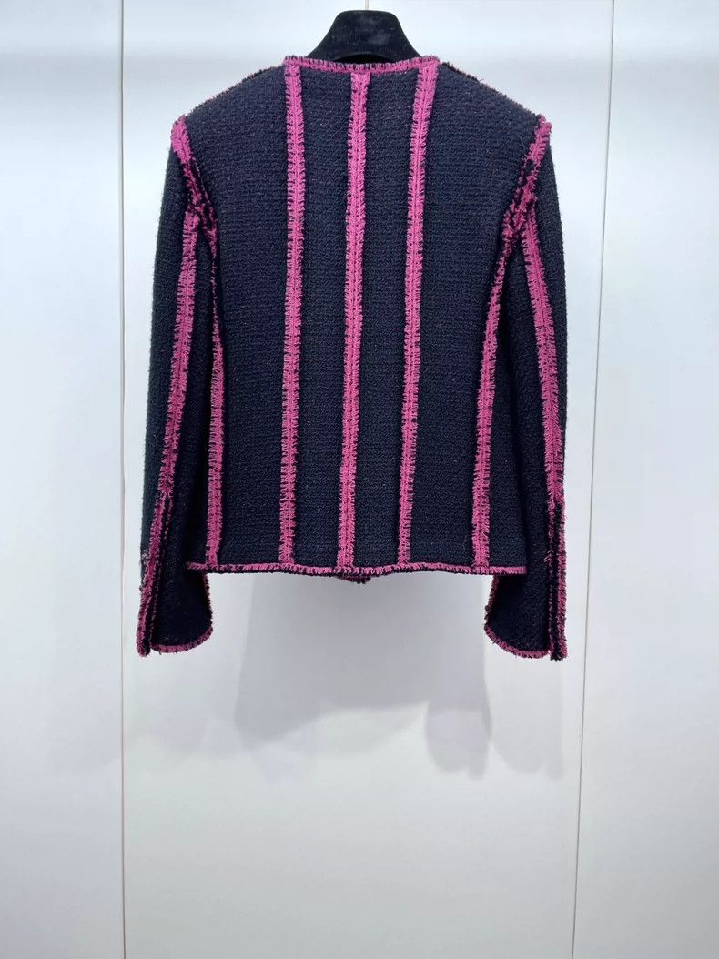 Chanel Chanel 22K black and pink tweed four-pocket jacket Size XXS / US 00 / IT 34 - 2 Thumbnail