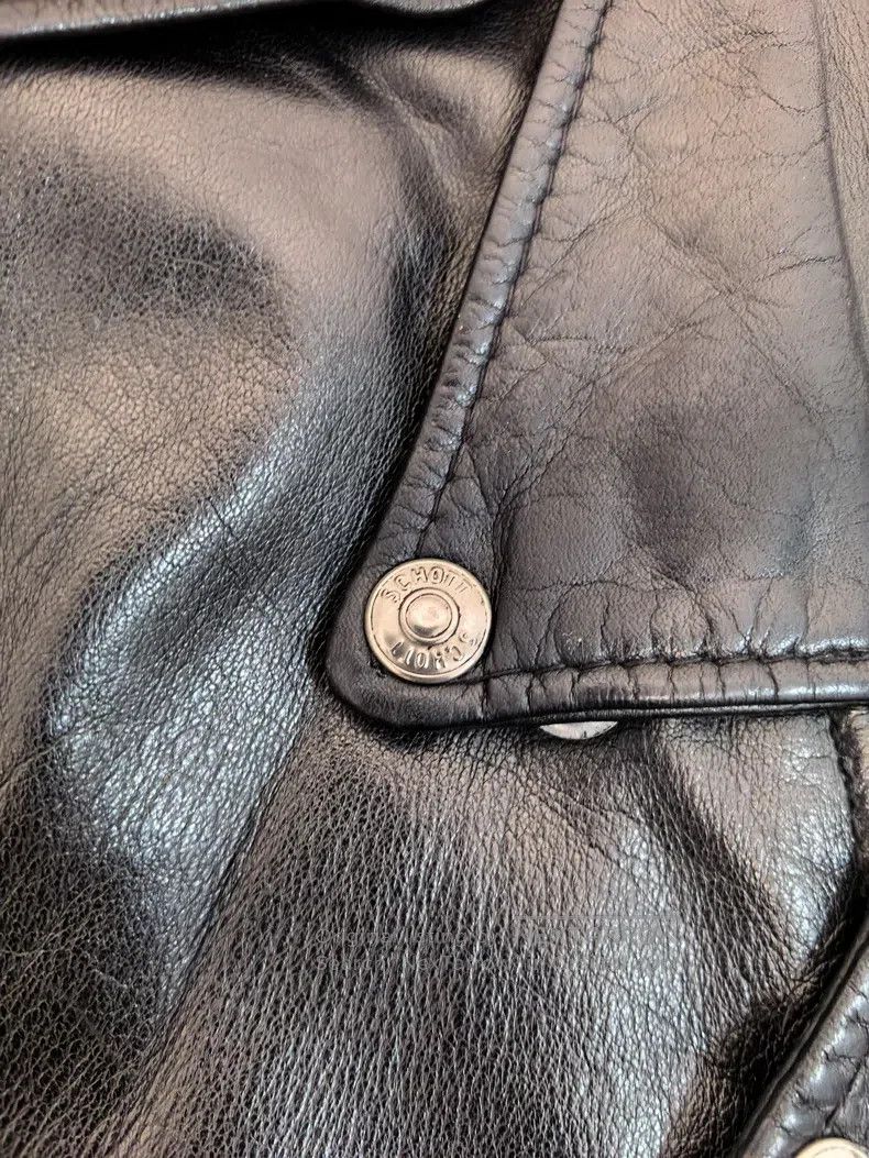 Schott Schott Cowhide motorcycle leather coat Size US XL / EU 56 / 4 - 3 Thumbnail