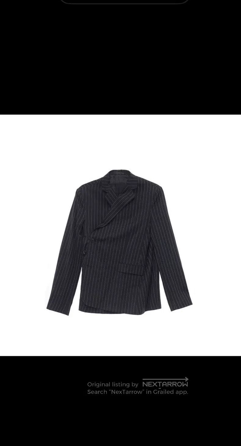 Martine Rose Black Thin Striped Suit