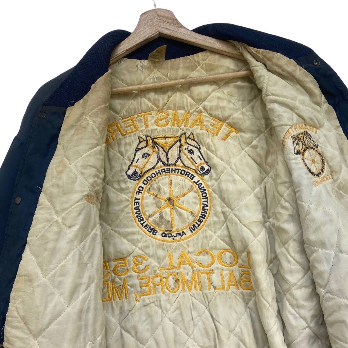 Vintage Vtg Teamsters Local 355 Baltimore International Brotherhood Size US XL / EU 56 / 4 - 21 Thumbnail