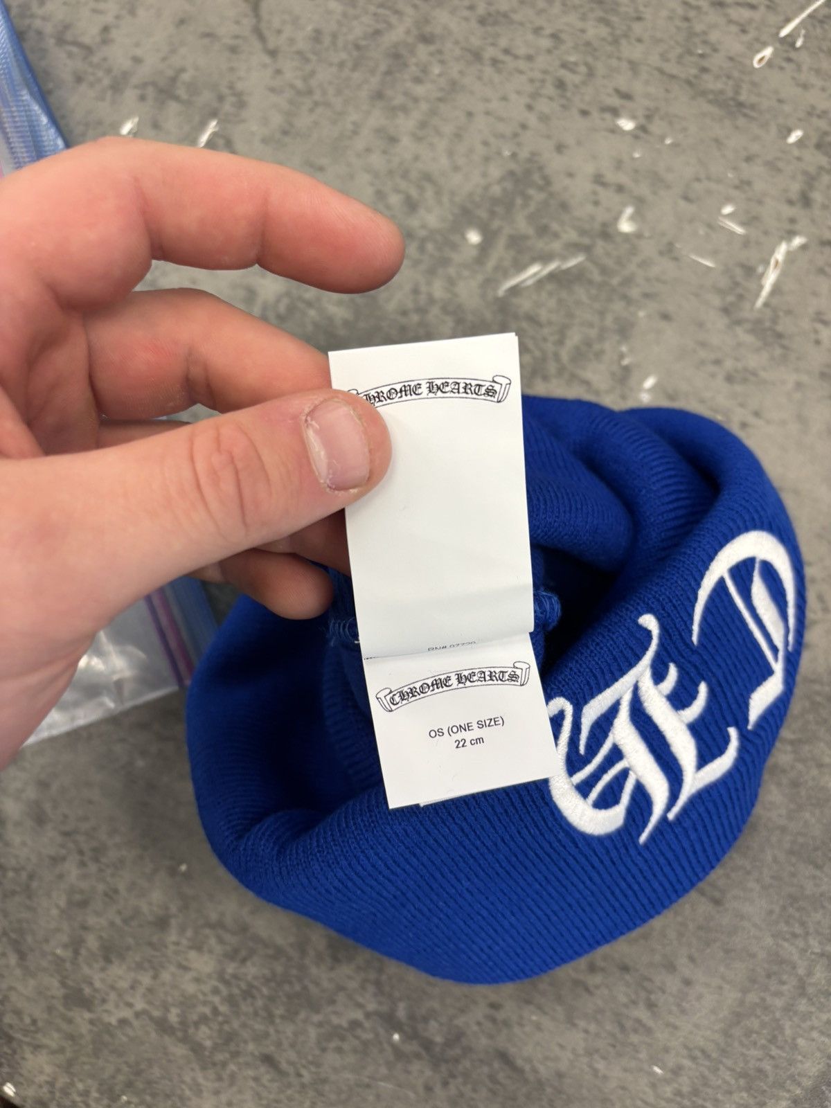 Chrome Hearts DS chrome hearts OS blue beanie Size ONE SIZE - 4 Thumbnail