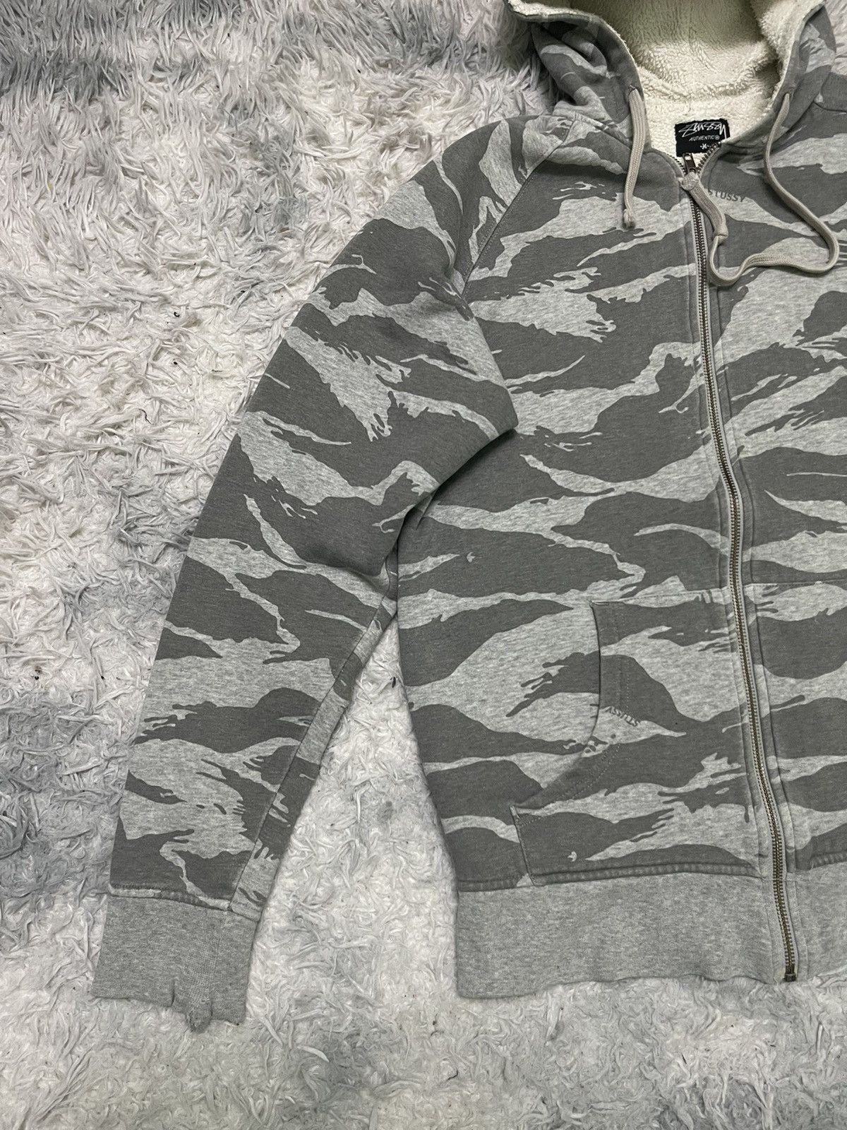 Stussy OG STYLE STUSSY TIGER STRIPES CAMO HOODIE ZIPPER Size US M / EU 48-50 / 2 - 3 Thumbnail