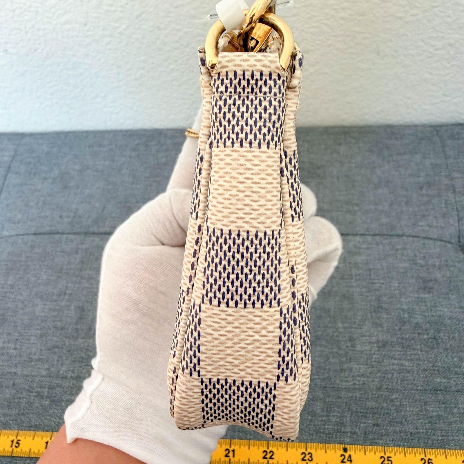 Louis Vuitton LV Mini Pochette Damier Azur Chain Bag Size ONE SIZE - 8 Thumbnail
