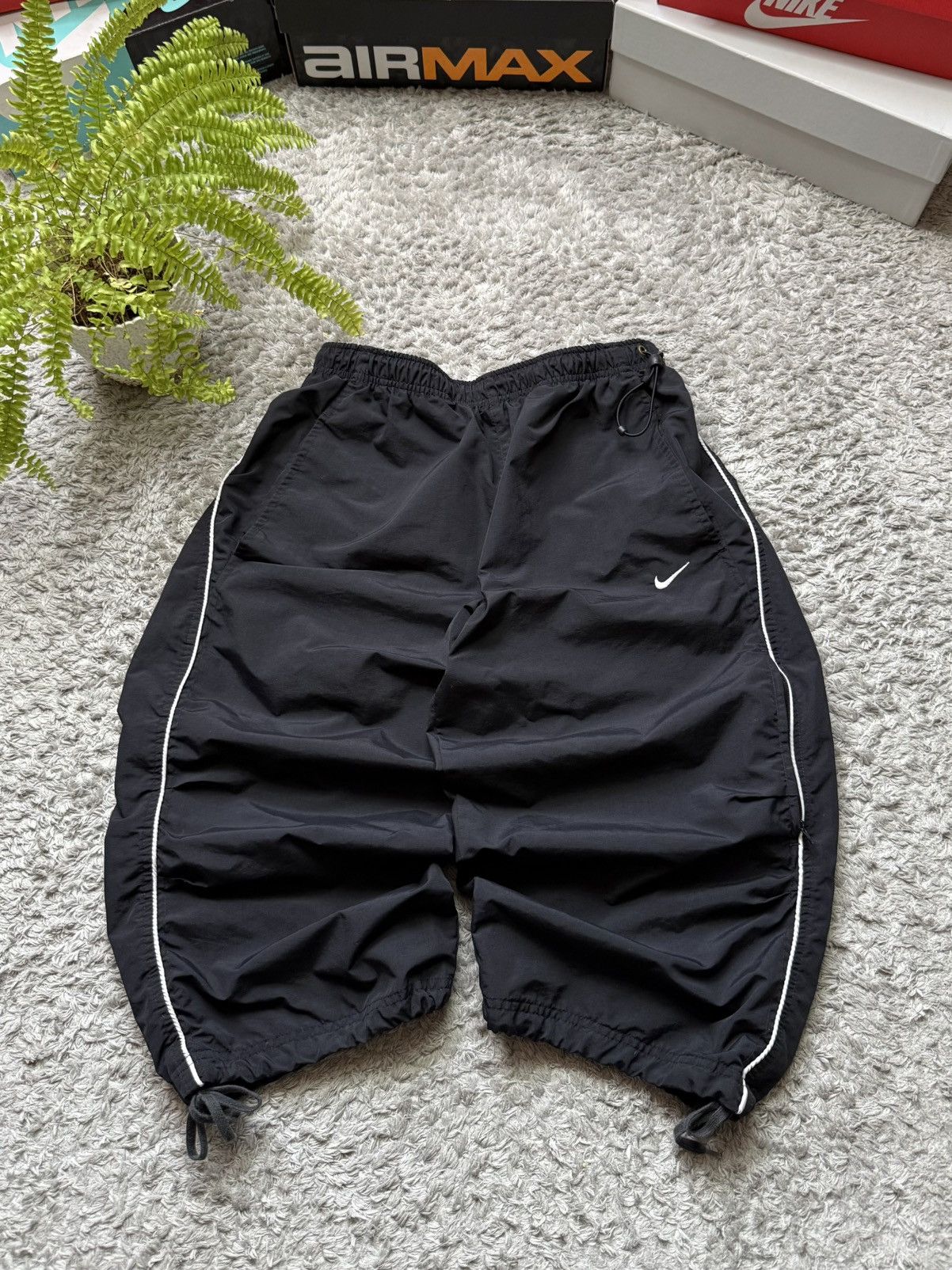 Nike × Streetwear × Vintage 00s Nike Shox Vintage Nylon Baggy