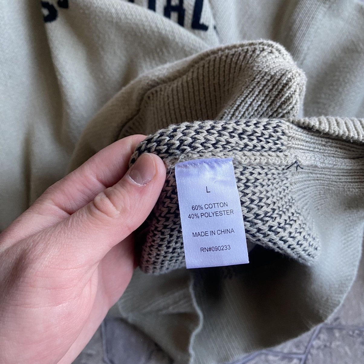 Fear of God Fear Of Good Essentials Knit Hoodie Size US L / EU 52-54 / 3 - 11 Thumbnail