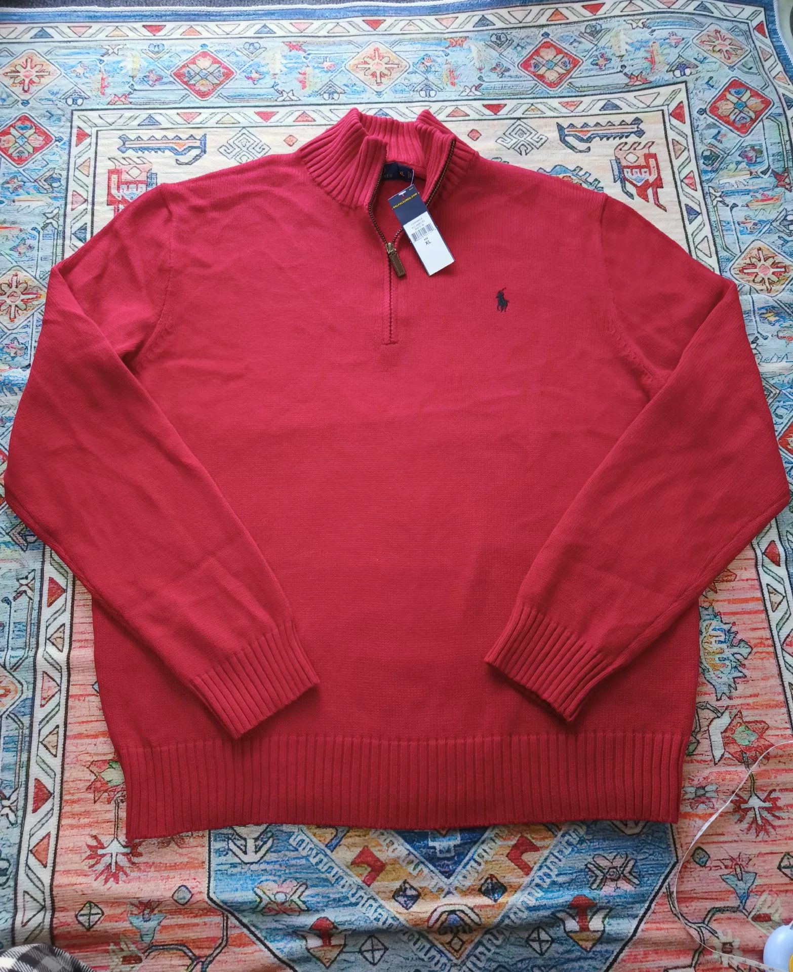 Ralph Lauren Ralph Lauren Half-Zip Knit Sweater Size US XL / EU 56 / 4 - 1 Thumbnail