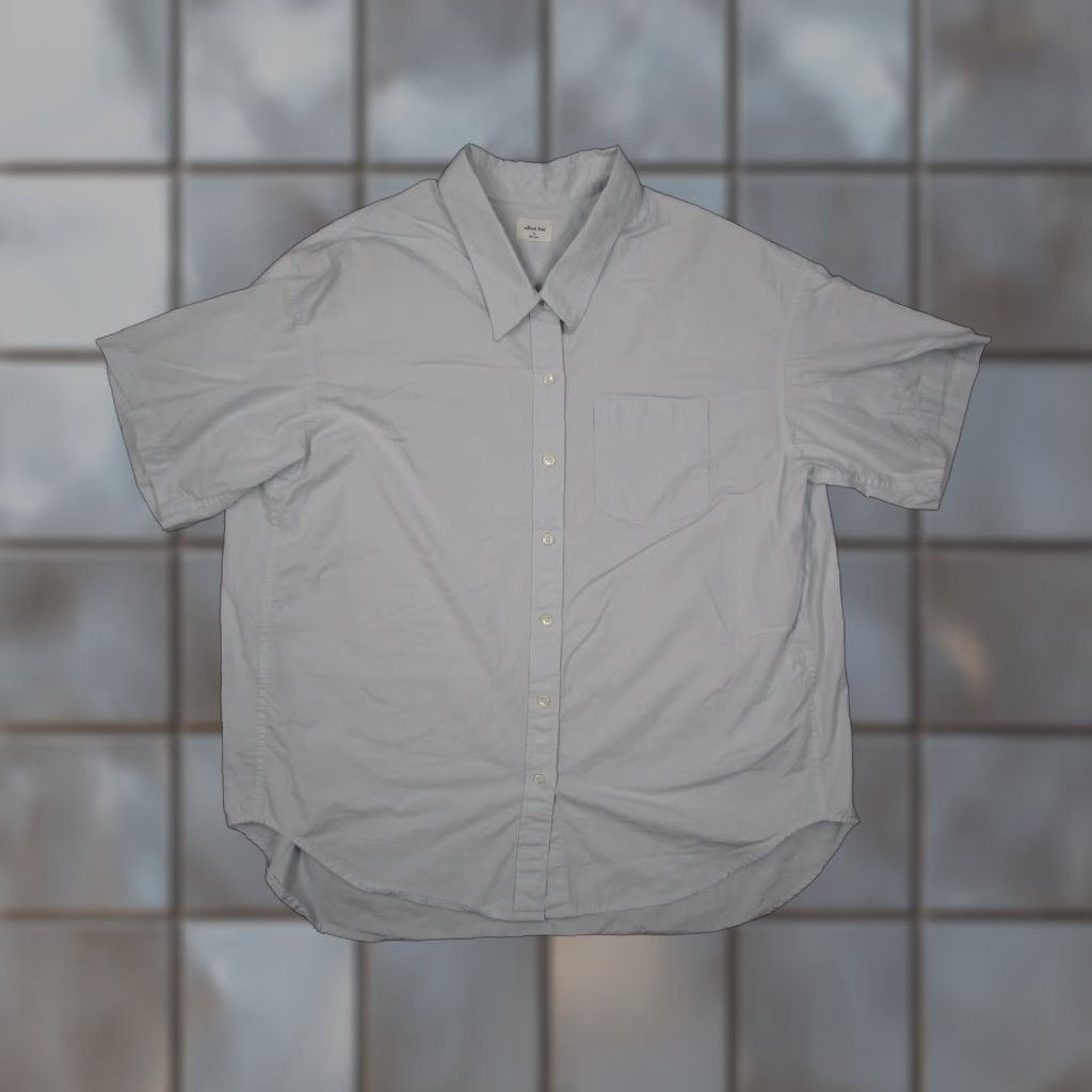Vintage VINTAGE Wilfred Free Shirt Women Medium Blue Casual Button-Up Cotton Relaxed Fit Short Sleeve Size M / US 6-8 / IT 42-44 - 1 Thumbnail