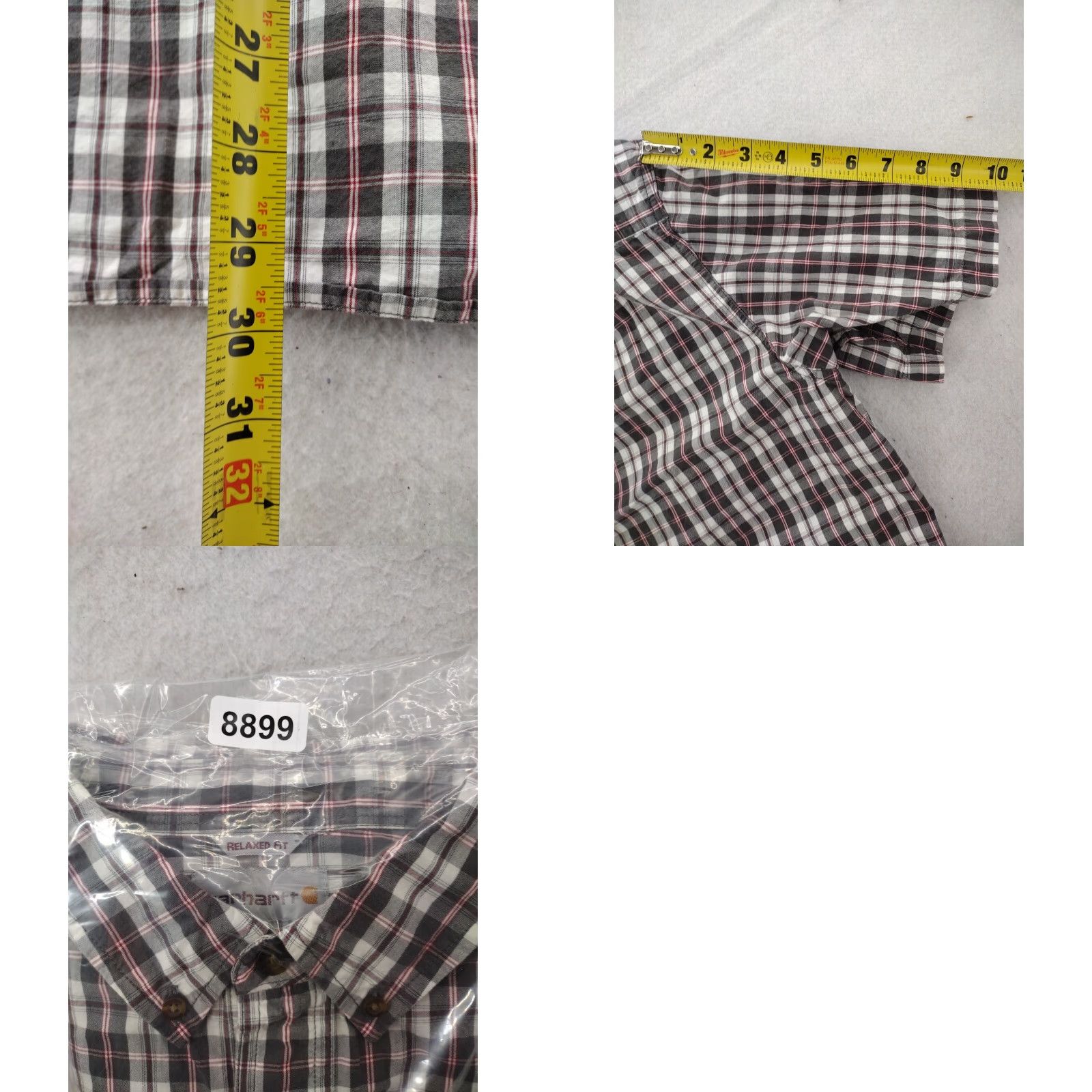 Carhartt Carhartt Shirt Mens Large Multicolor COTTON Short Sleeve Button Up Plaid Size US L / EU 52-54 / 3 - 9 Thumbnail