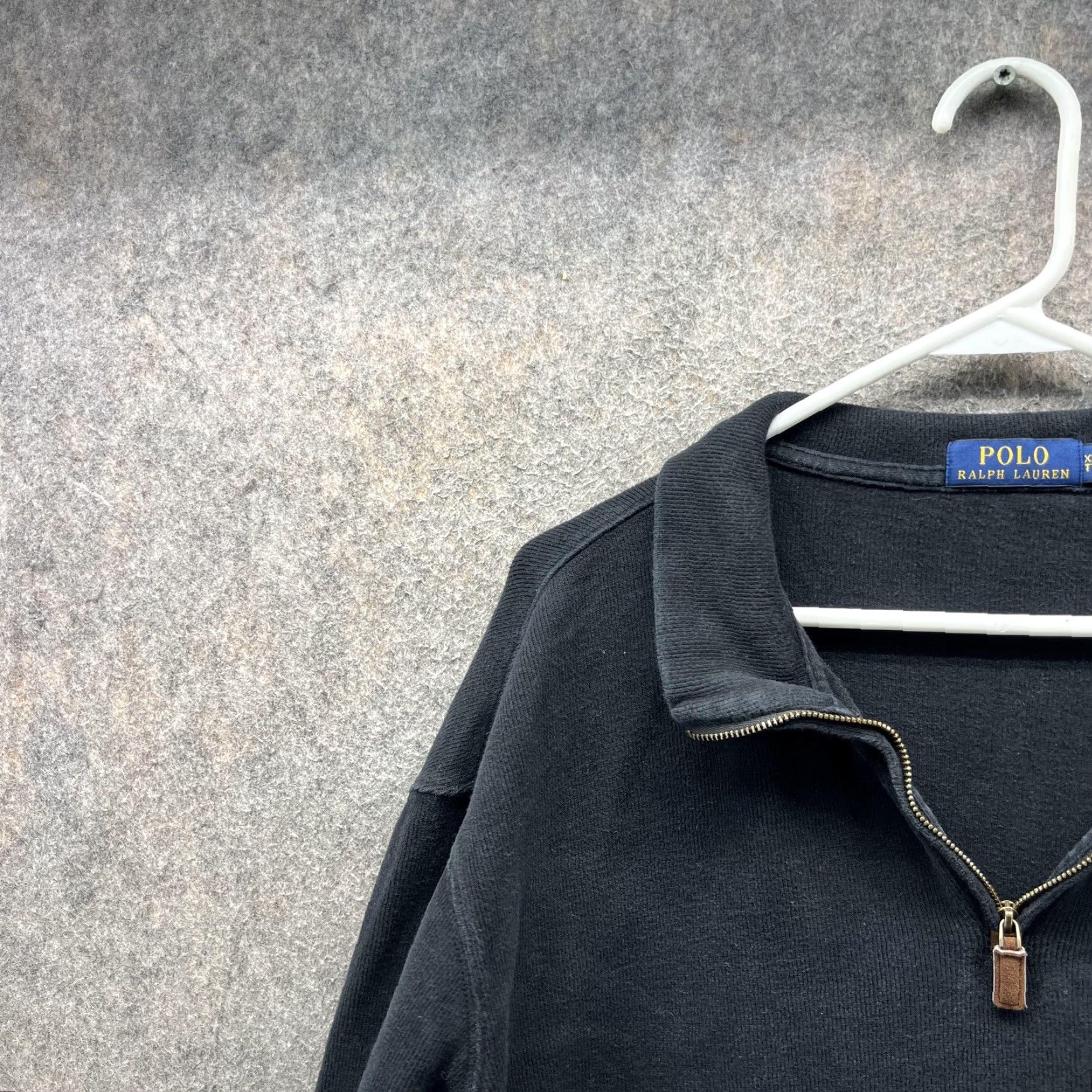 Polo Ralph Lauren Polo Ralph Lauren Sweater Mens 2XL Black Quarter Zip Collared Pullover Knit Size US XXL / EU 58 / 5 - 6 Thumbnail