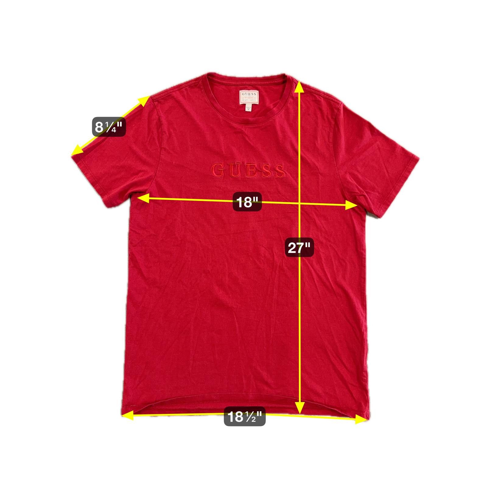 Guess GUESS Men's Embroidered Spell Out Logo Red Official - M Size US M / EU 48-50 / 2 - 5 Thumbnail